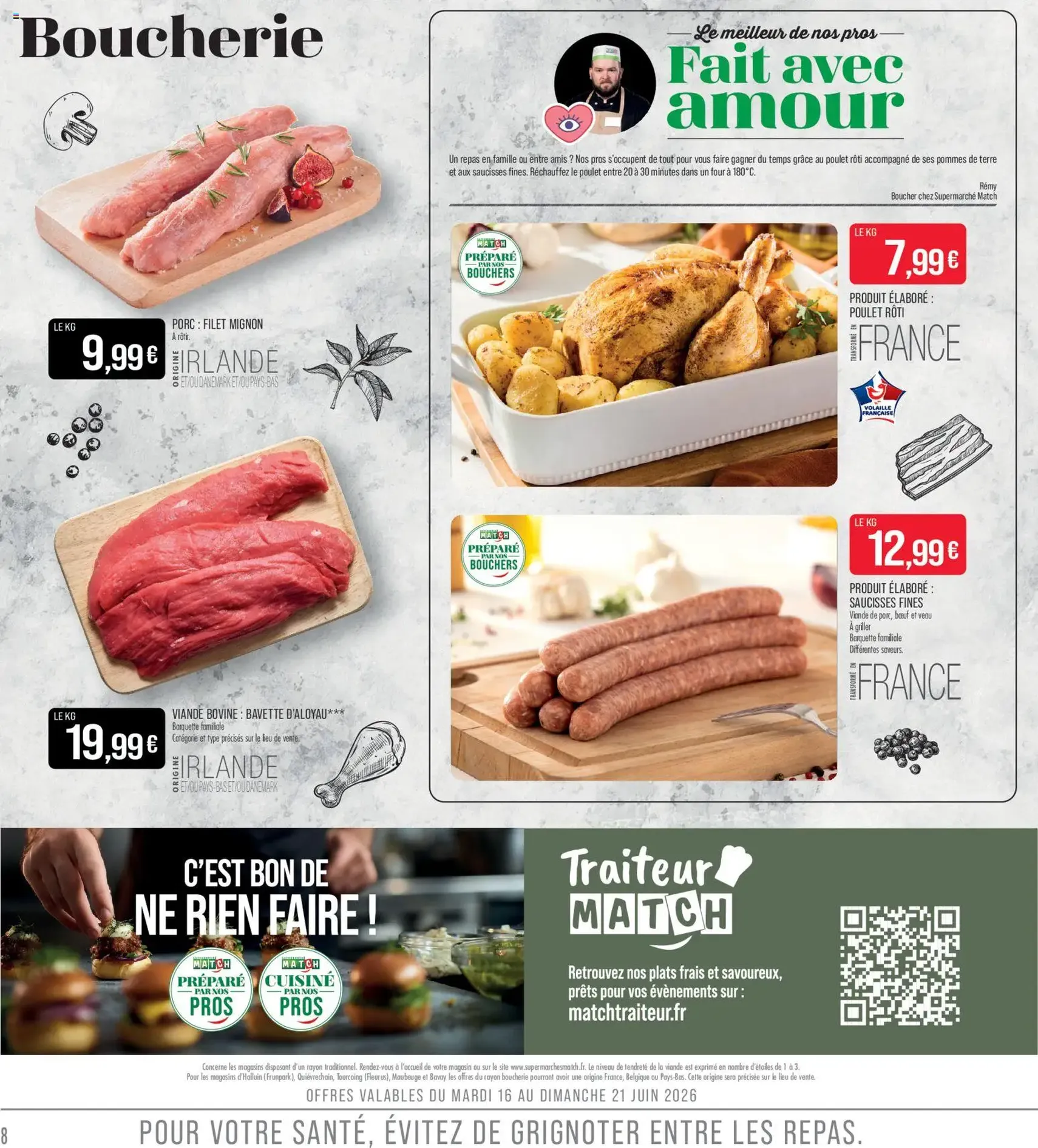 Match Supermarché catalogue - brochure valable à partir du 16/06/2026, page 8 sur 24