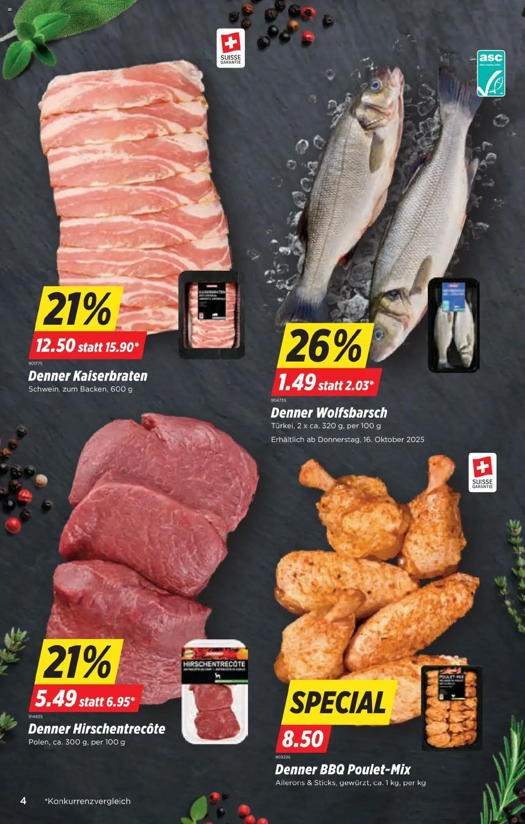 Denner Aktionen - Gültiger Prospekt ab 14.10.2025, Seite 4 von insgesamt 24 Denner Aktionen - Gültiger Prospekt ab 14.10.2025, Seite 4 von insgesamt 24