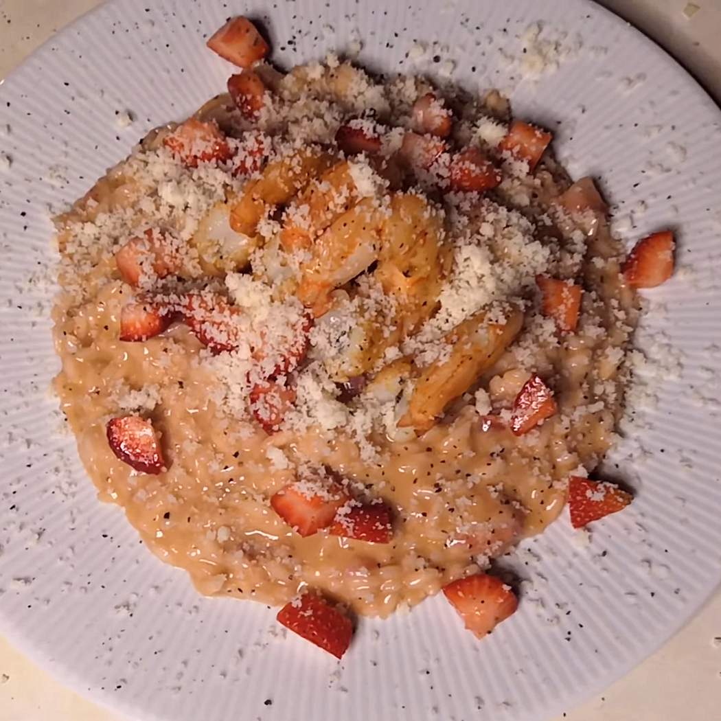 Risotto estivo con le fragole