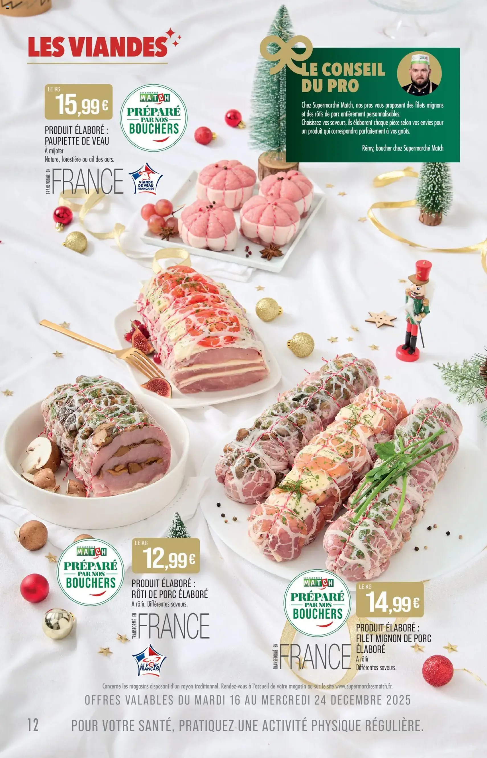 Match Supermarché catalogue - brochure valable à partir du 16/12/2025, page 12 sur 48