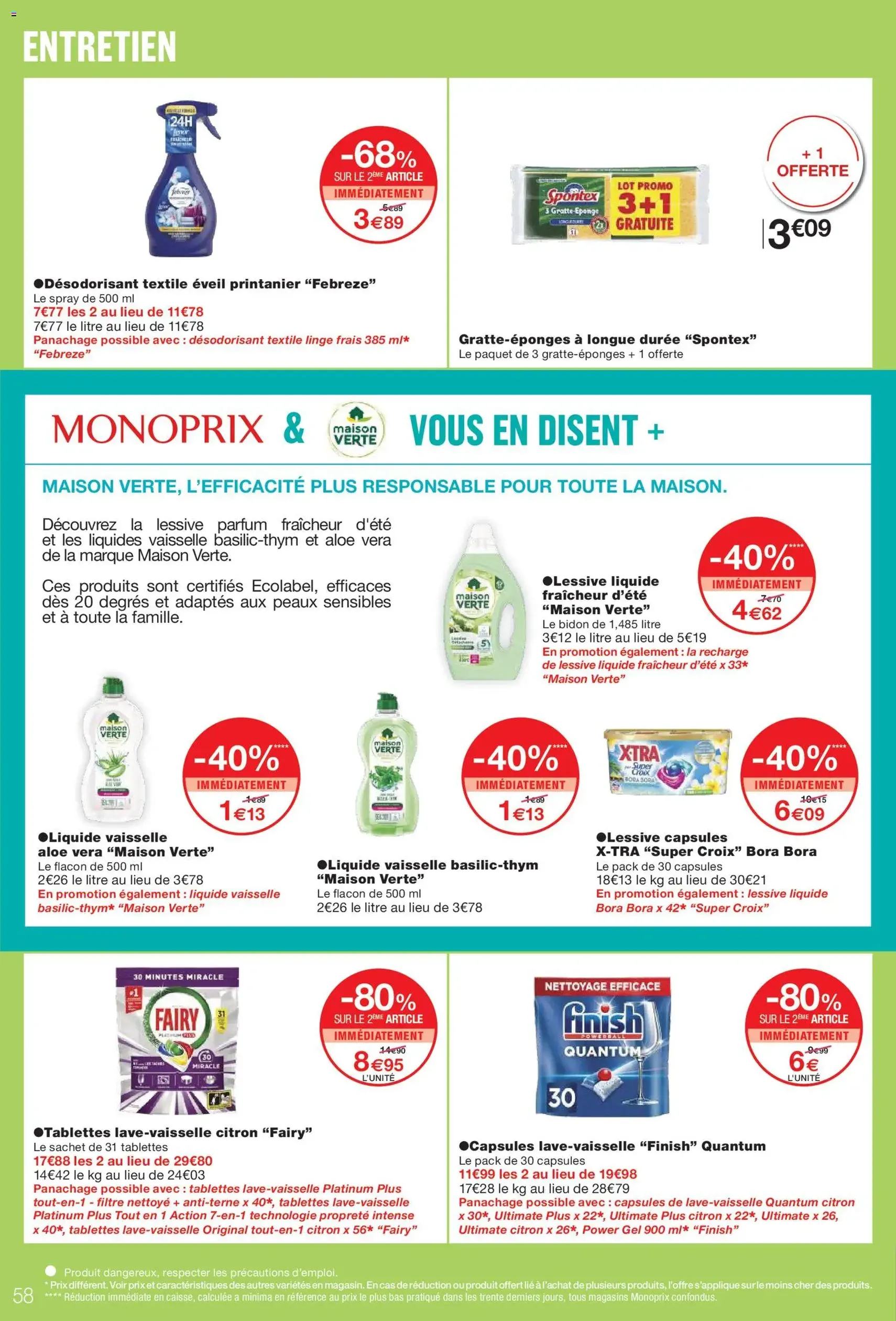 Monoprix catalogue - brochure valable à partir du 16/12/2025, page 58 sur 71