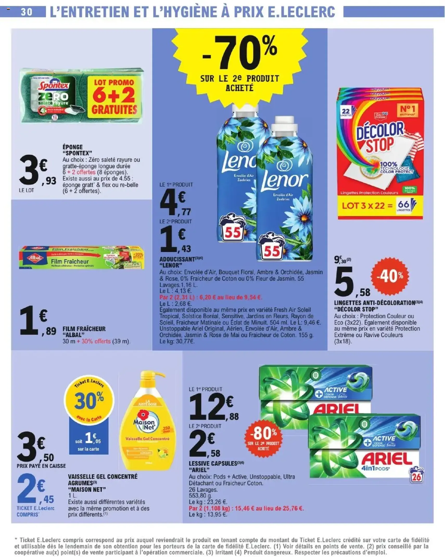 E.Leclerc catalogue semaine 30 - brochure valable à partir du 22/07/2025, page 30 sur 32 E.Leclerc catalogue semaine 30 - brochure valable à partir du 22/07/2025, page 30 sur 32