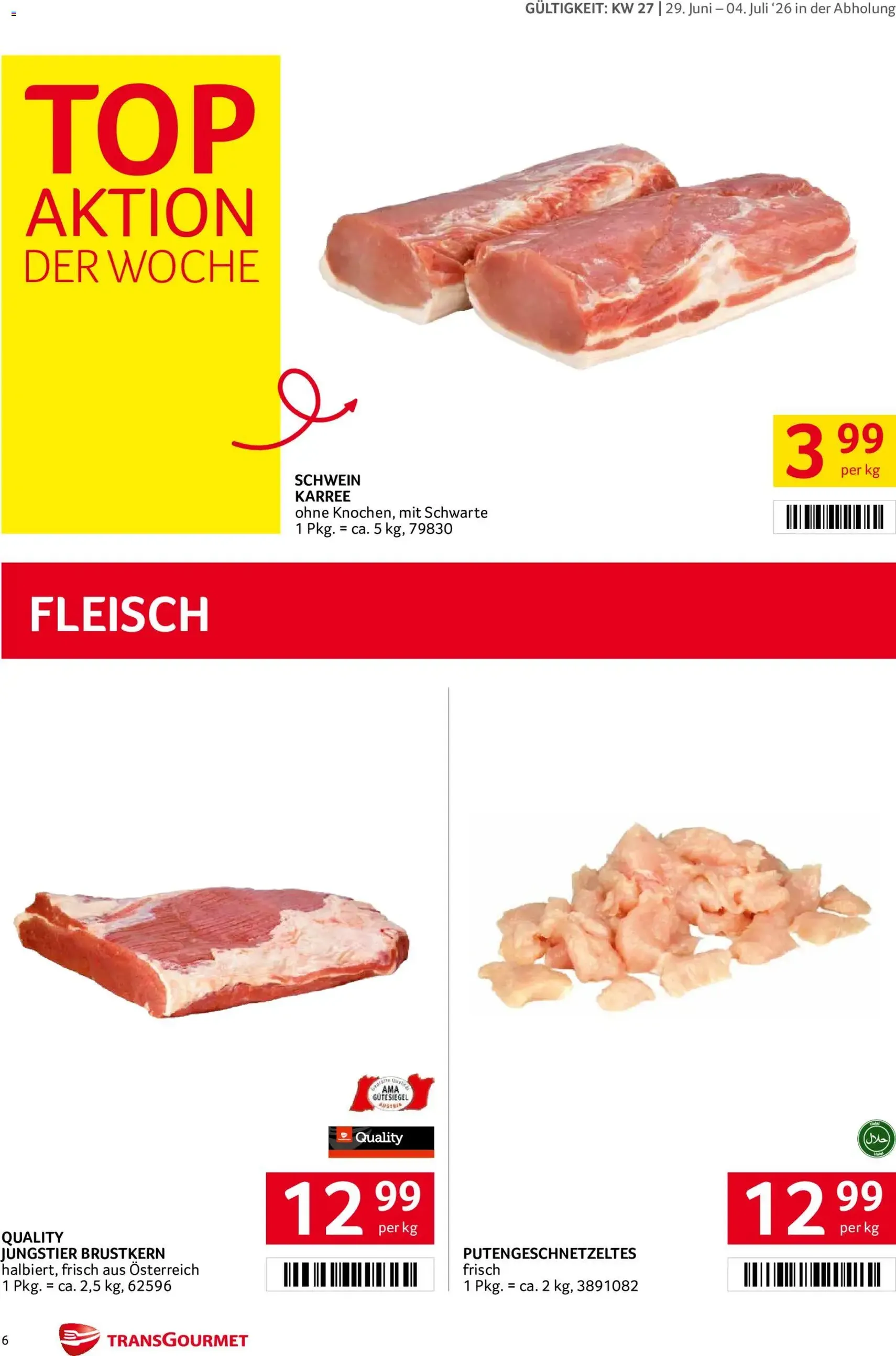 Transgourmet Flugblatt - Gültiger Prospekt ab 29.06.2026, Seite 6 von insgesamt 28