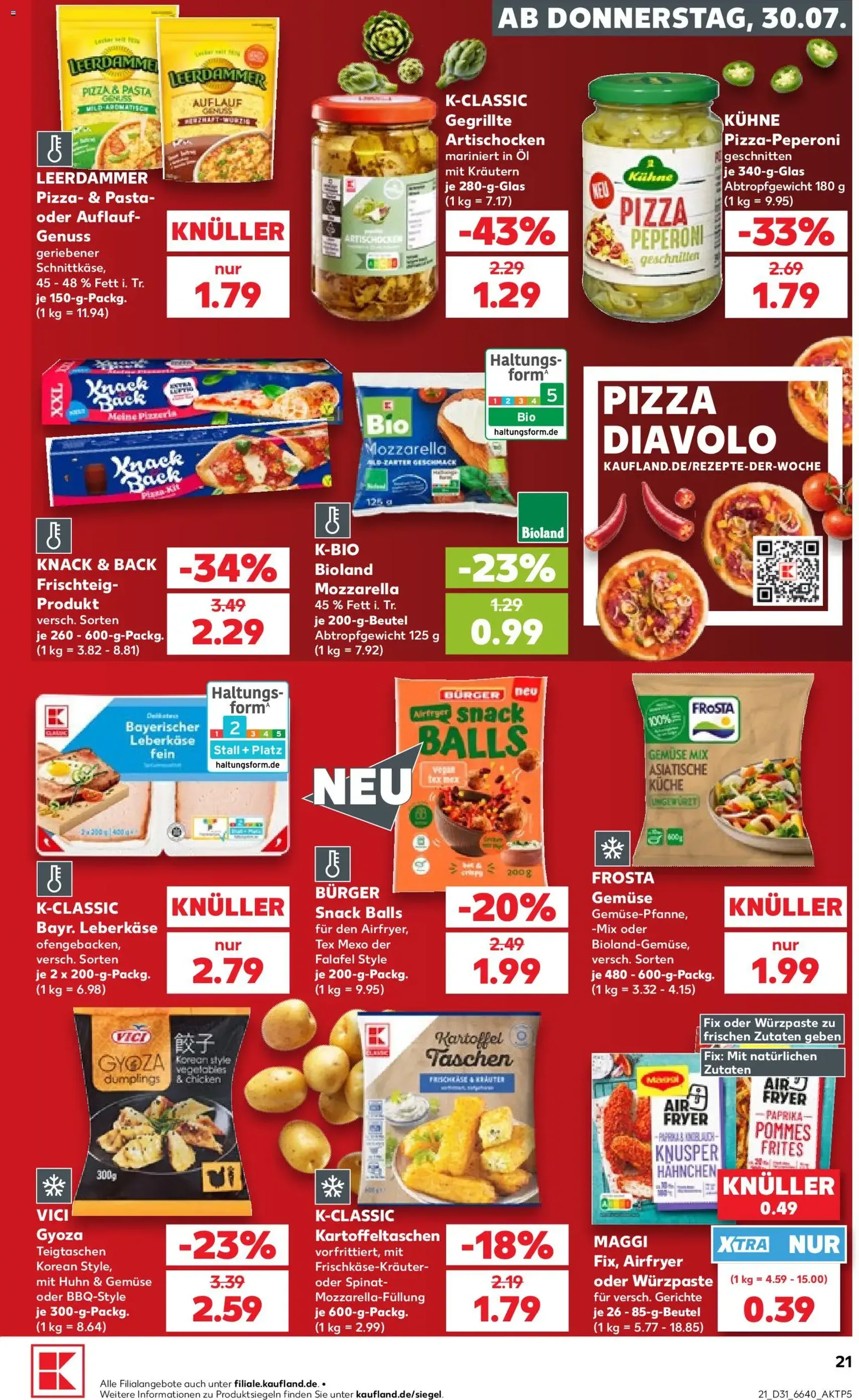Kaufland Prospekt - Gültiger Prospekt ab 30.07.2026, Seite 21 von insgesamt 66
