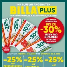 Billa Plus Flugblatt - Prospekt Vorschau gültig ab 18.09.2025