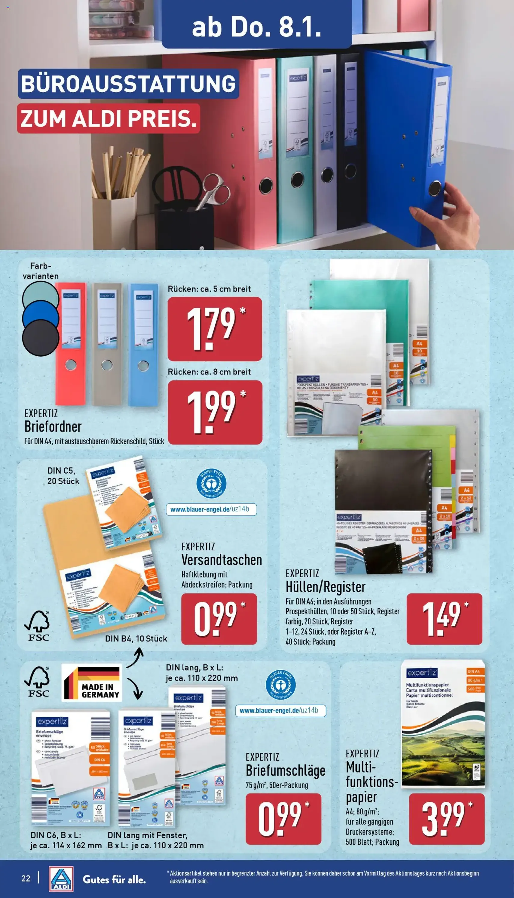 Aldi Prospekt - Gültiger Prospekt ab 05.01.2026, Seite 22 von insgesamt 38