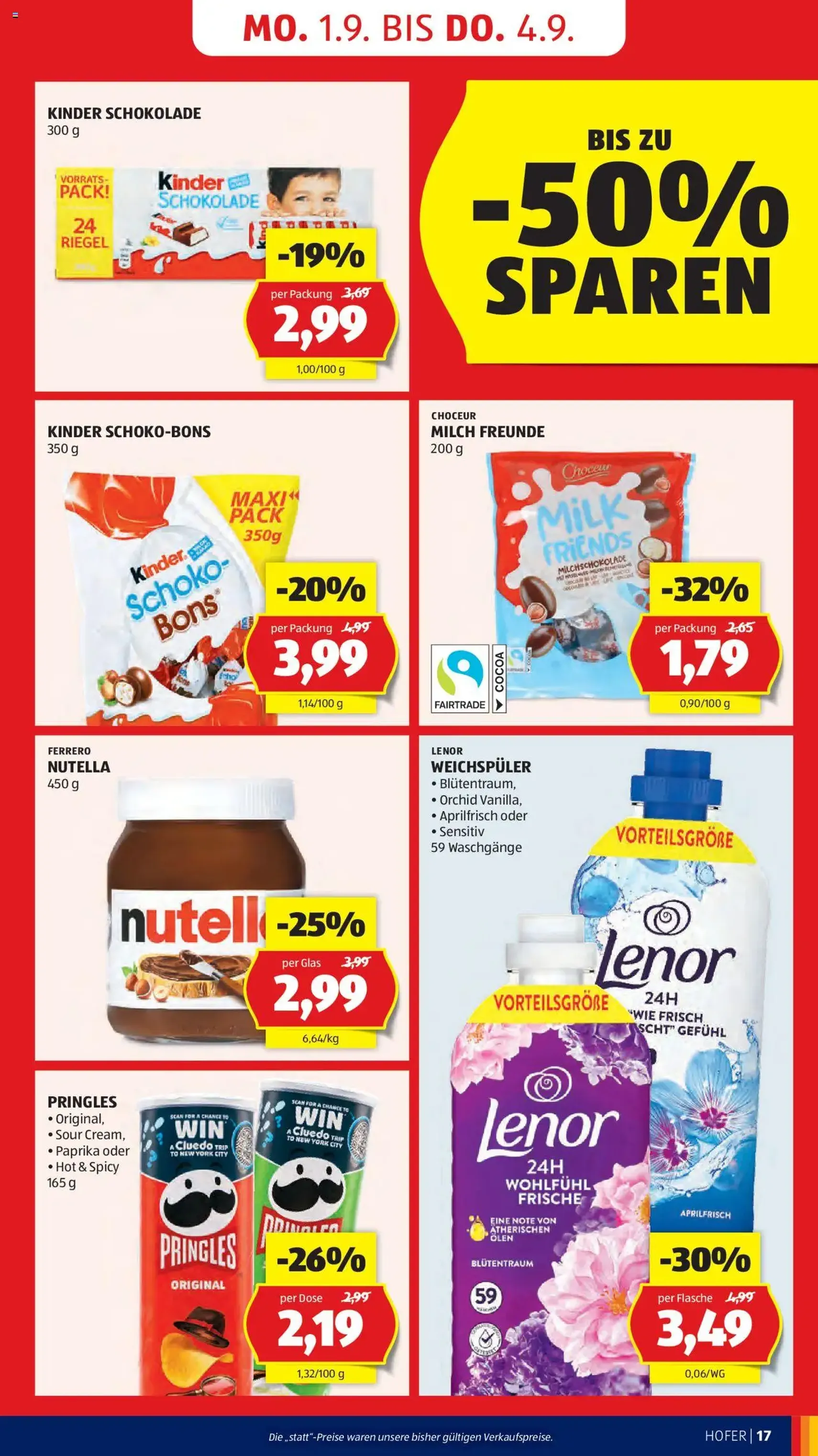 Hofer Flugblatt - Gültiger Prospekt ab 29.08.2025, Seite 19 von insgesamt 37
