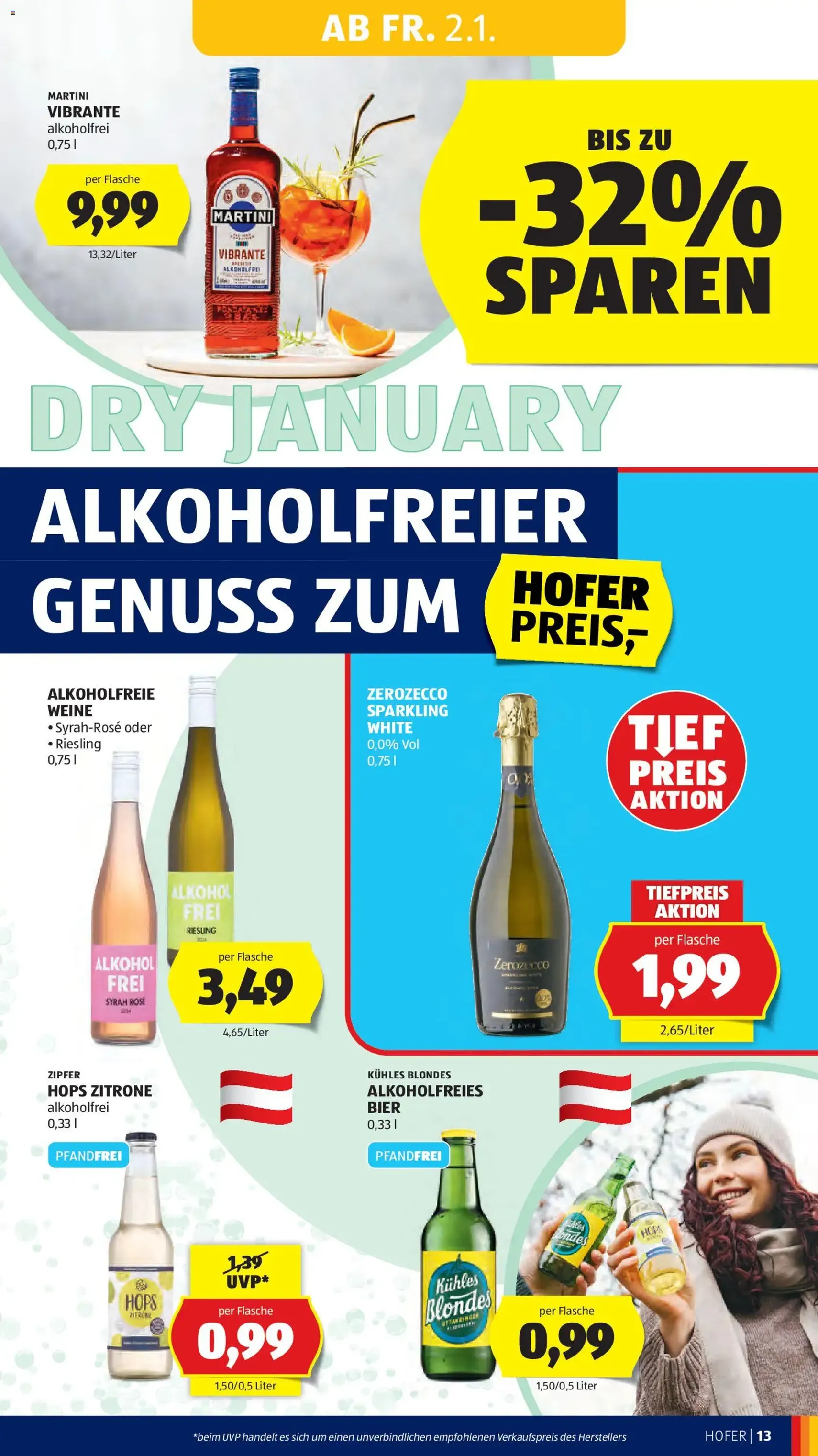 Hofer Flugblatt - Gültiger Prospekt ab 02.01.2026, Seite 15 von insgesamt 45