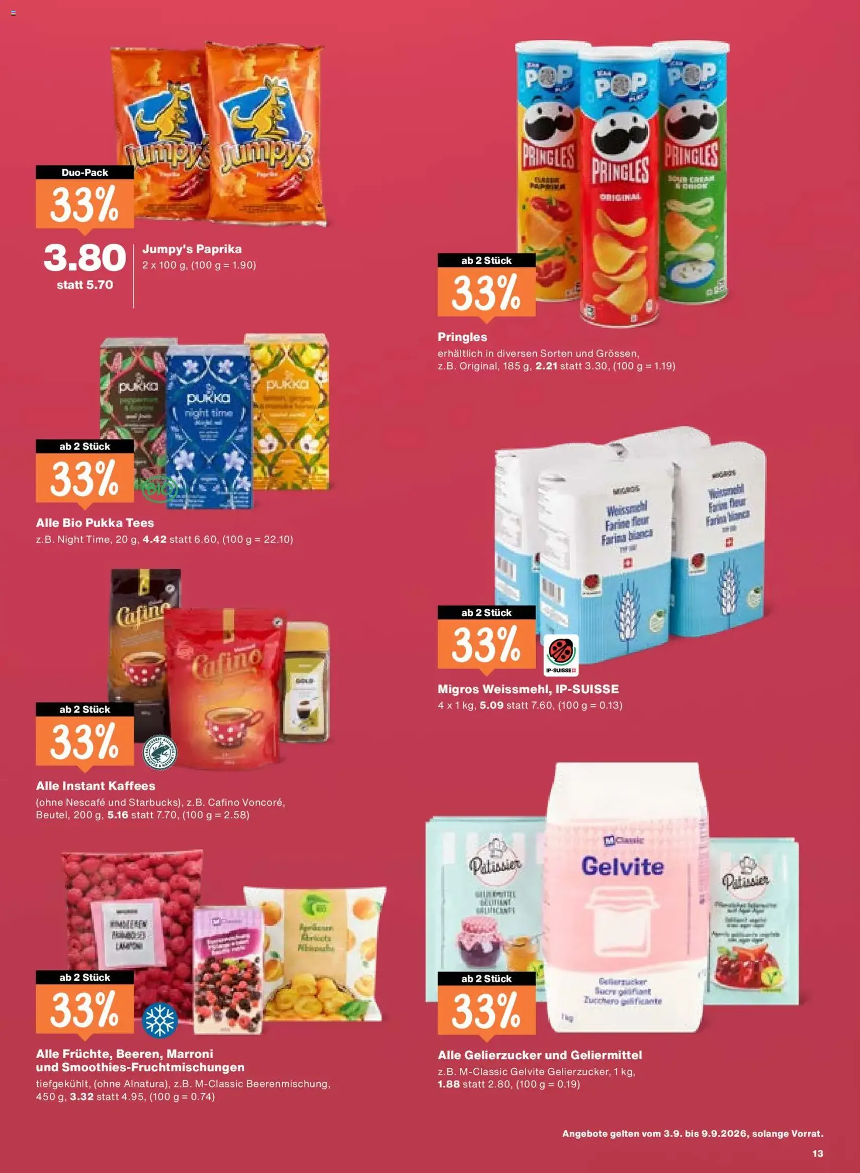 Migros aktionen - Gültiger Prospekt ab 03.09.2026, Seite 13 von insgesamt 20