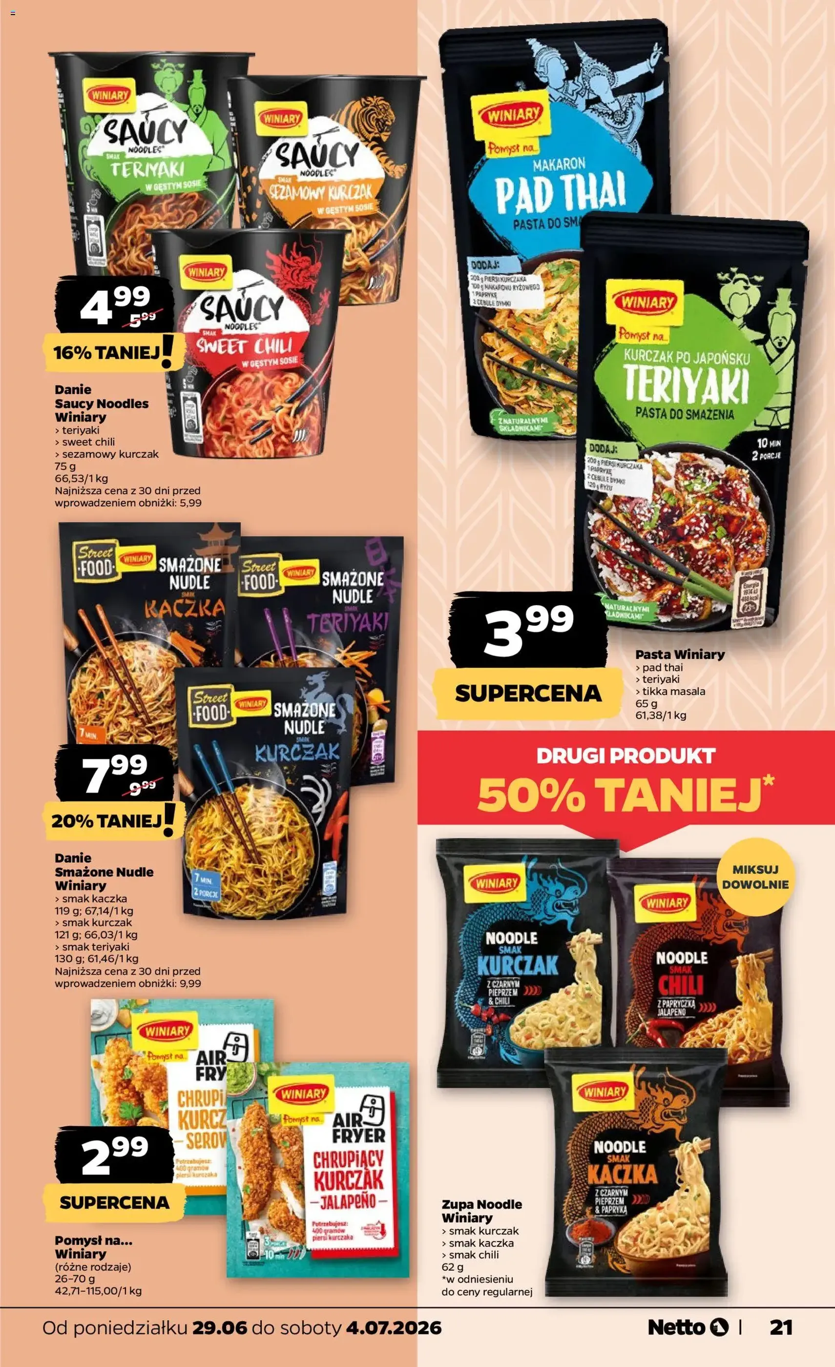 Netto gazetka od poniedziałku spożywcza - ważny gazetka od 29.06.2026 strona 21 z 37