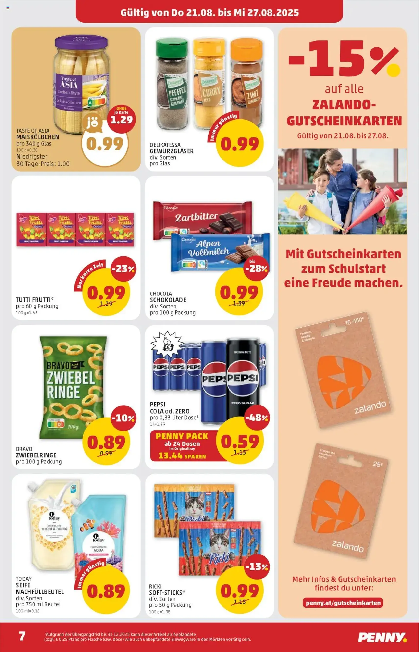 Penny Markt Flugblatt - Gültiger Prospekt ab 21.08.2025, Seite 7 von insgesamt 32