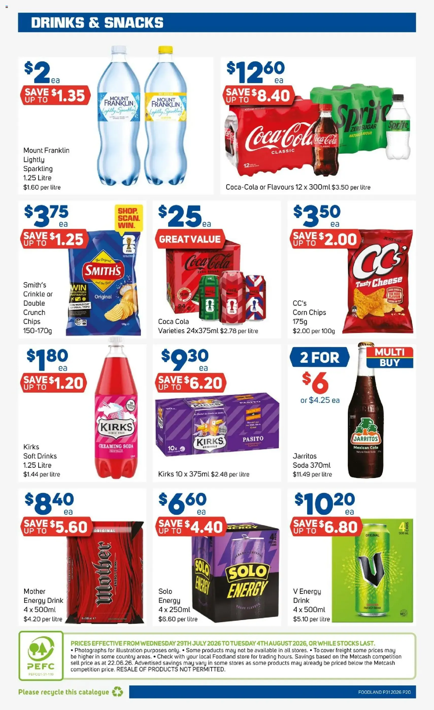 Foodland catalogue - valid flyer from 29/07/2026, page 20 of 37