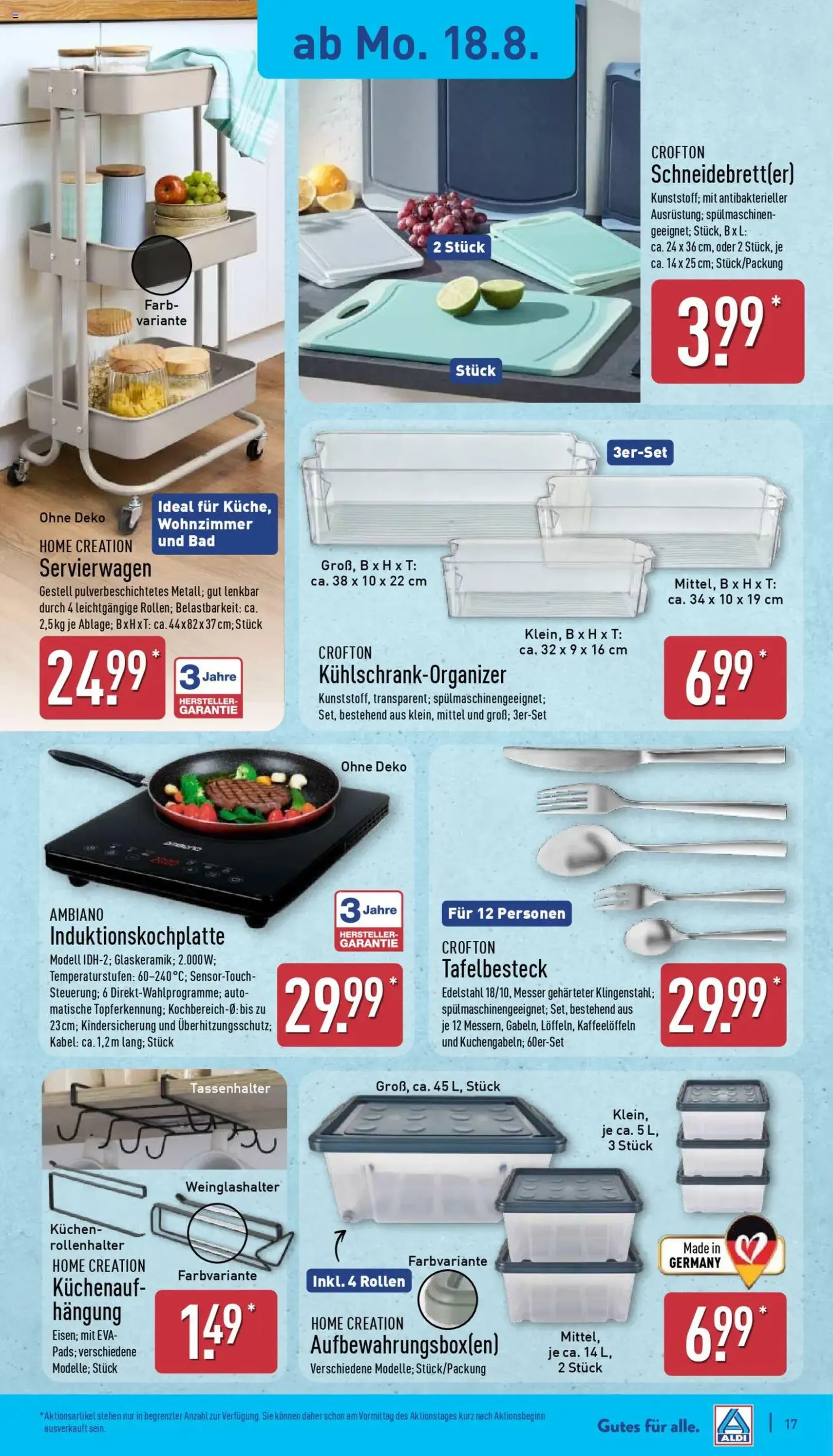 Aldi Prospekt - Gültiger Prospekt ab 18.08.2025, Seite 17 von insgesamt 44 Aldi Prospekt - Gültiger Prospekt ab 18.08.2025, Seite 17 von insgesamt 44