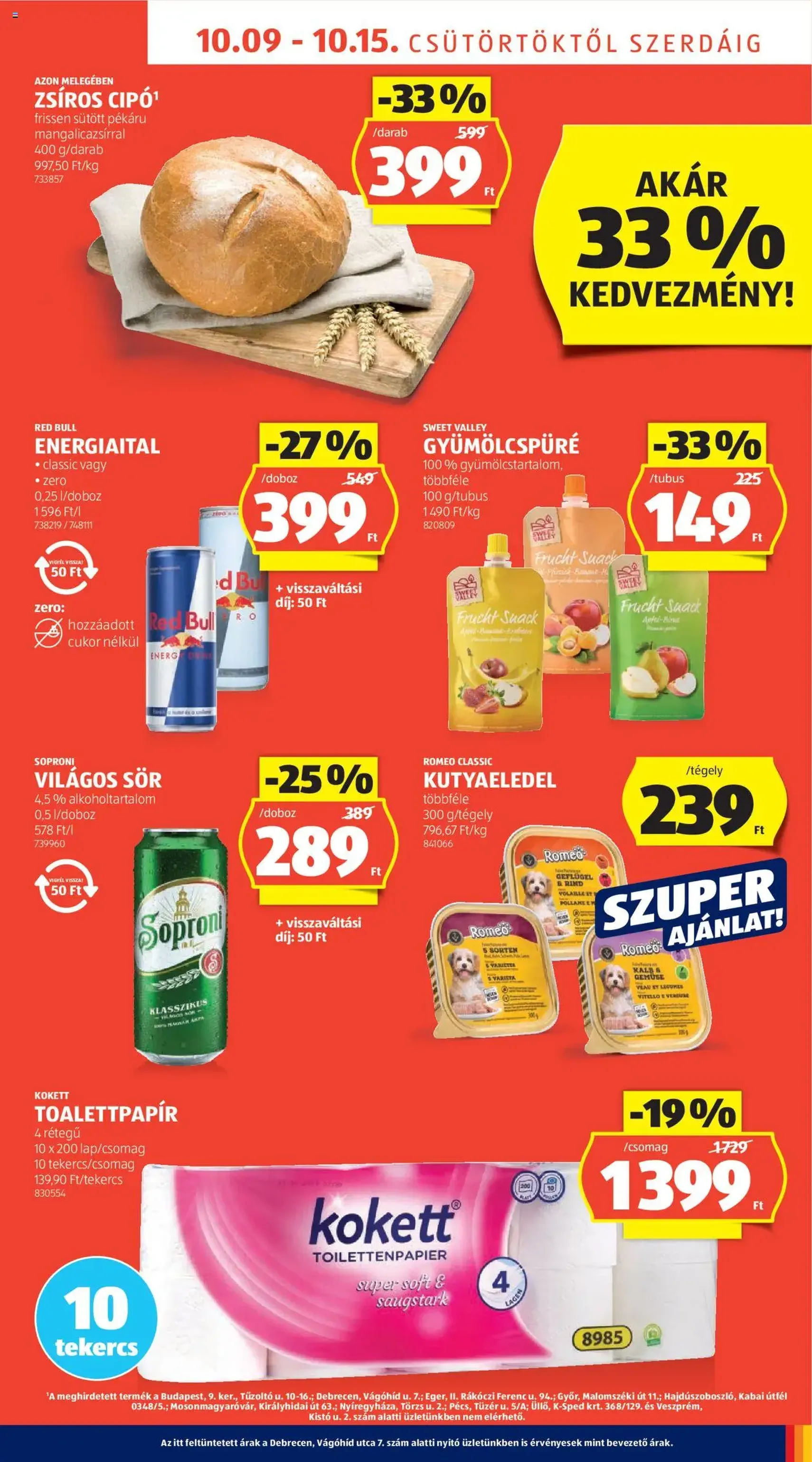 Aldi Akciós újság - 2025.10.09. érvényes szórólap 9 oldal 48 oldalból Aldi Akciós újság - 2025.10.09. érvényes szórólap 9 oldal 48 oldalból