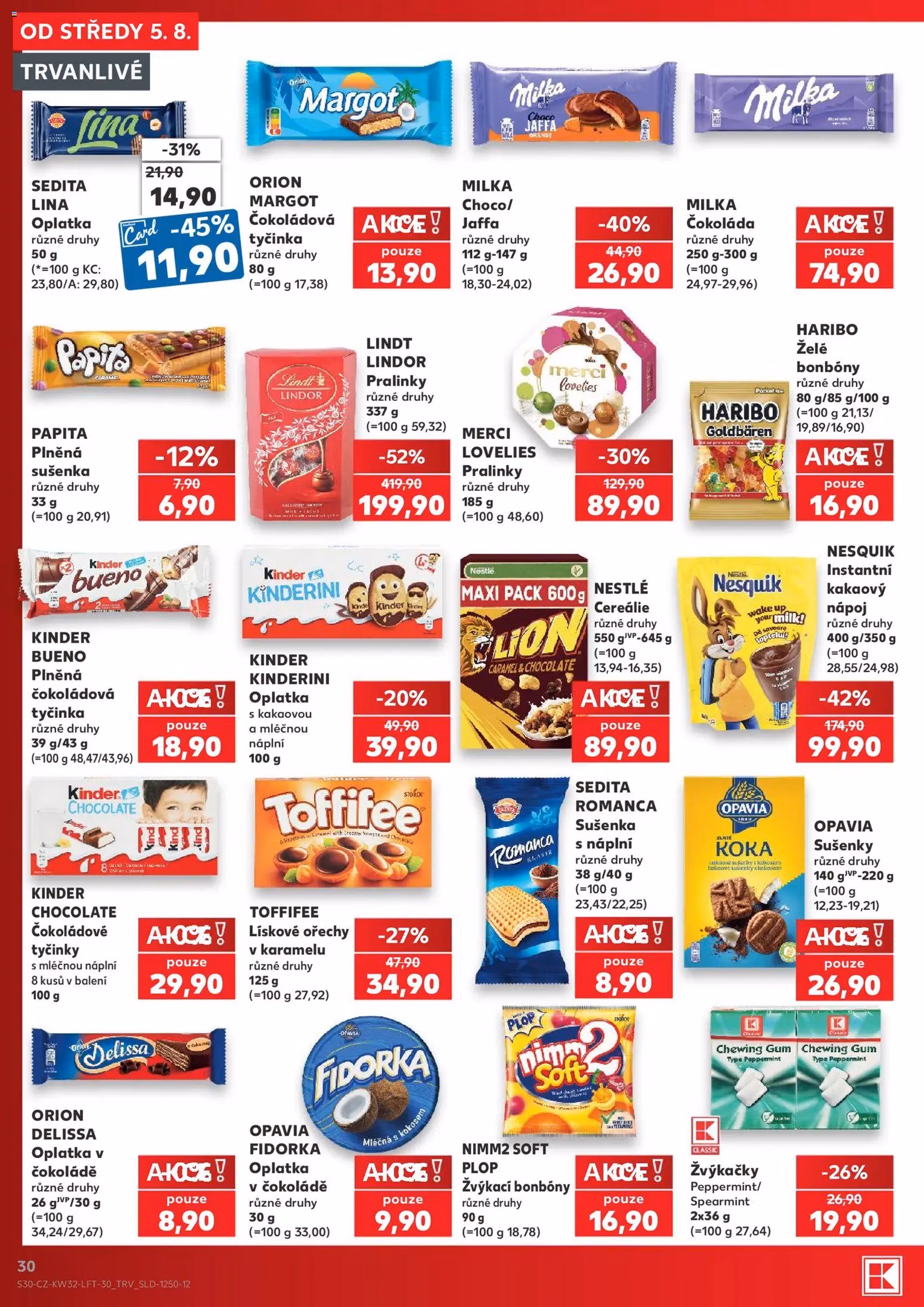 Kaufland leták - platný leták od 05.08.2026 strana 30 z 54