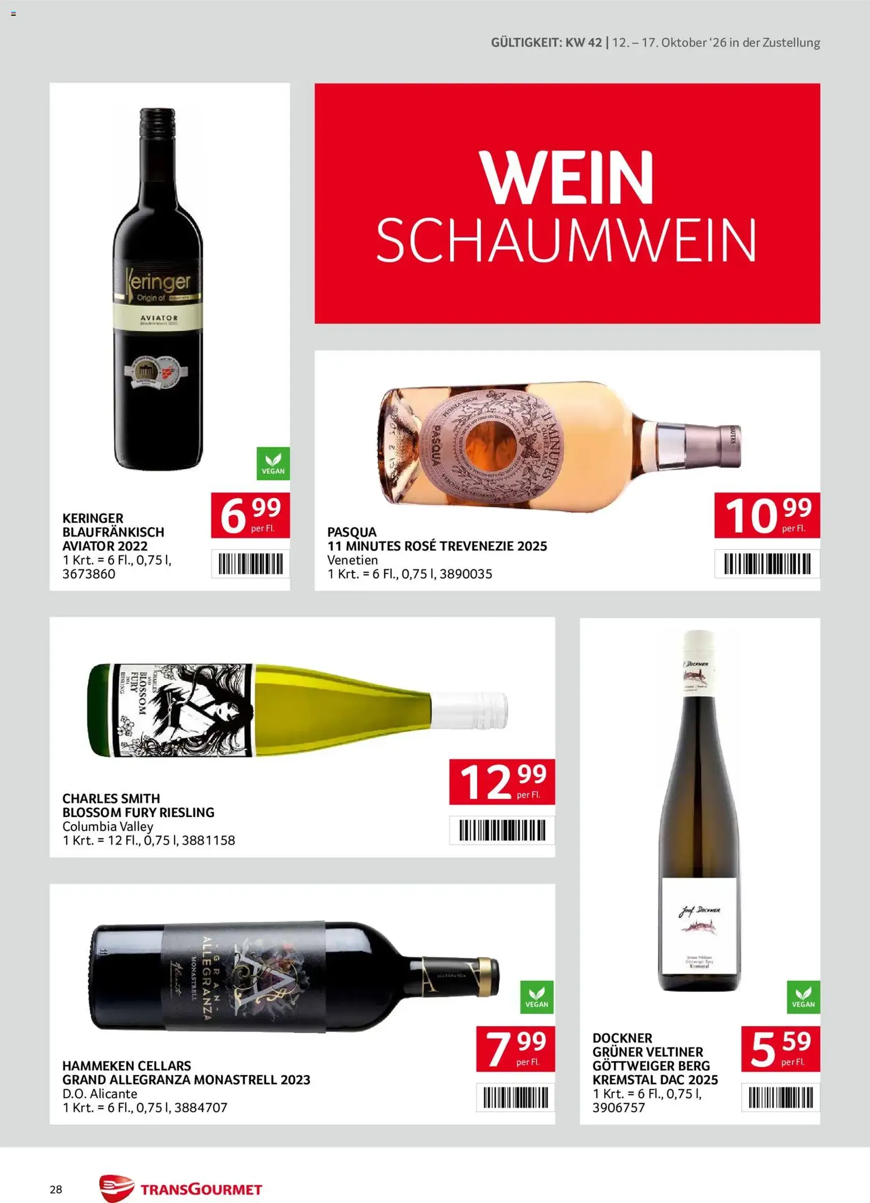 Transgourmet Flugblatt - Gültiger Prospekt ab 11.10.2026, Seite 28 von insgesamt 32