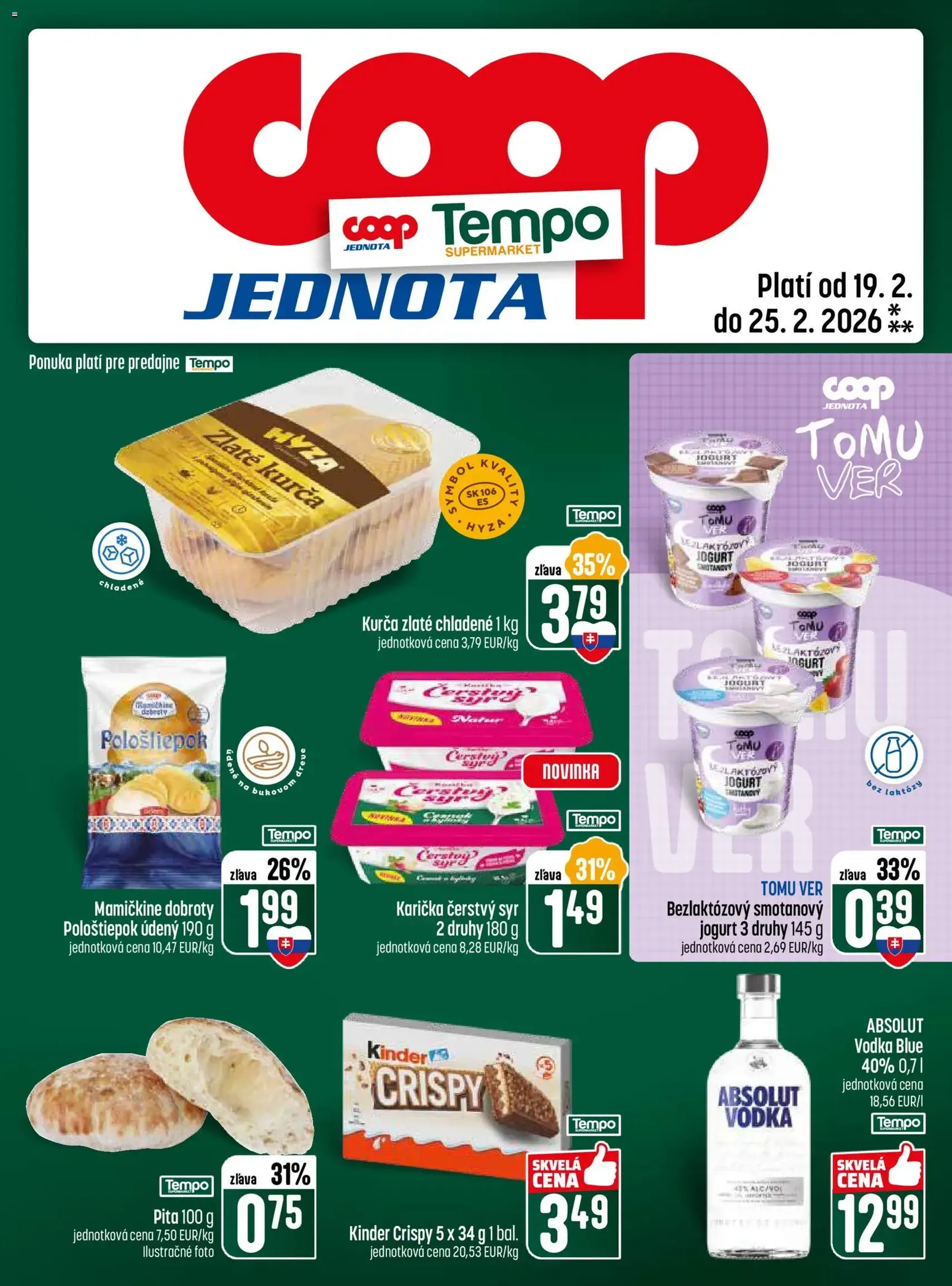 COOP Jednota leták - platný leták od 19.02.2026 strana 25 z 28
