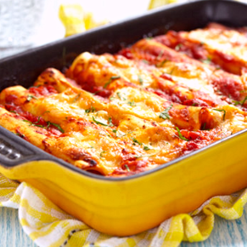 Casseruola di cannelloni originali italiani