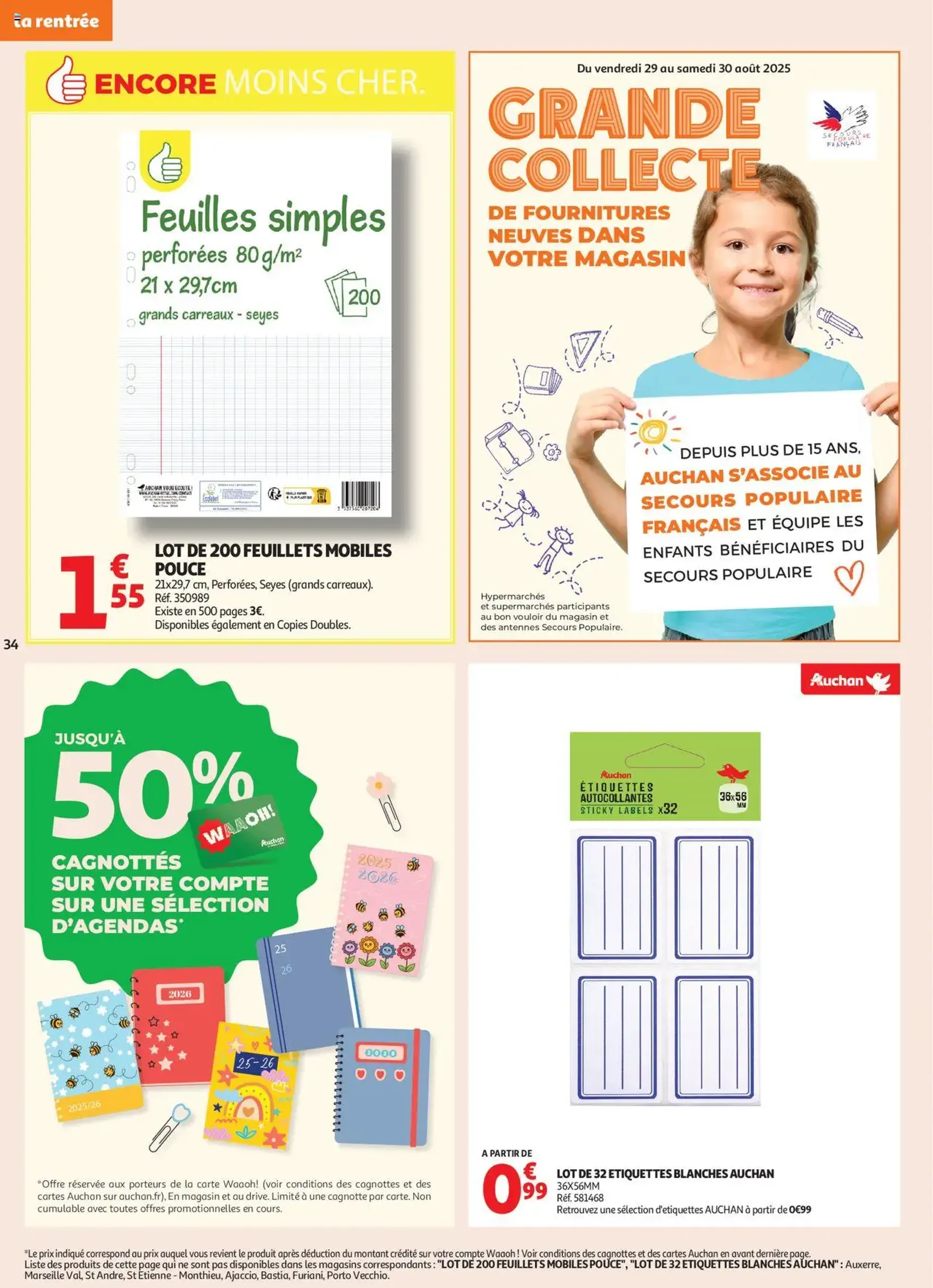Auchan prospectus - brochure valable à partir du 19/08/2025, page 34 sur 46 Auchan prospectus - brochure valable à partir du 19/08/2025, page 34 sur 46