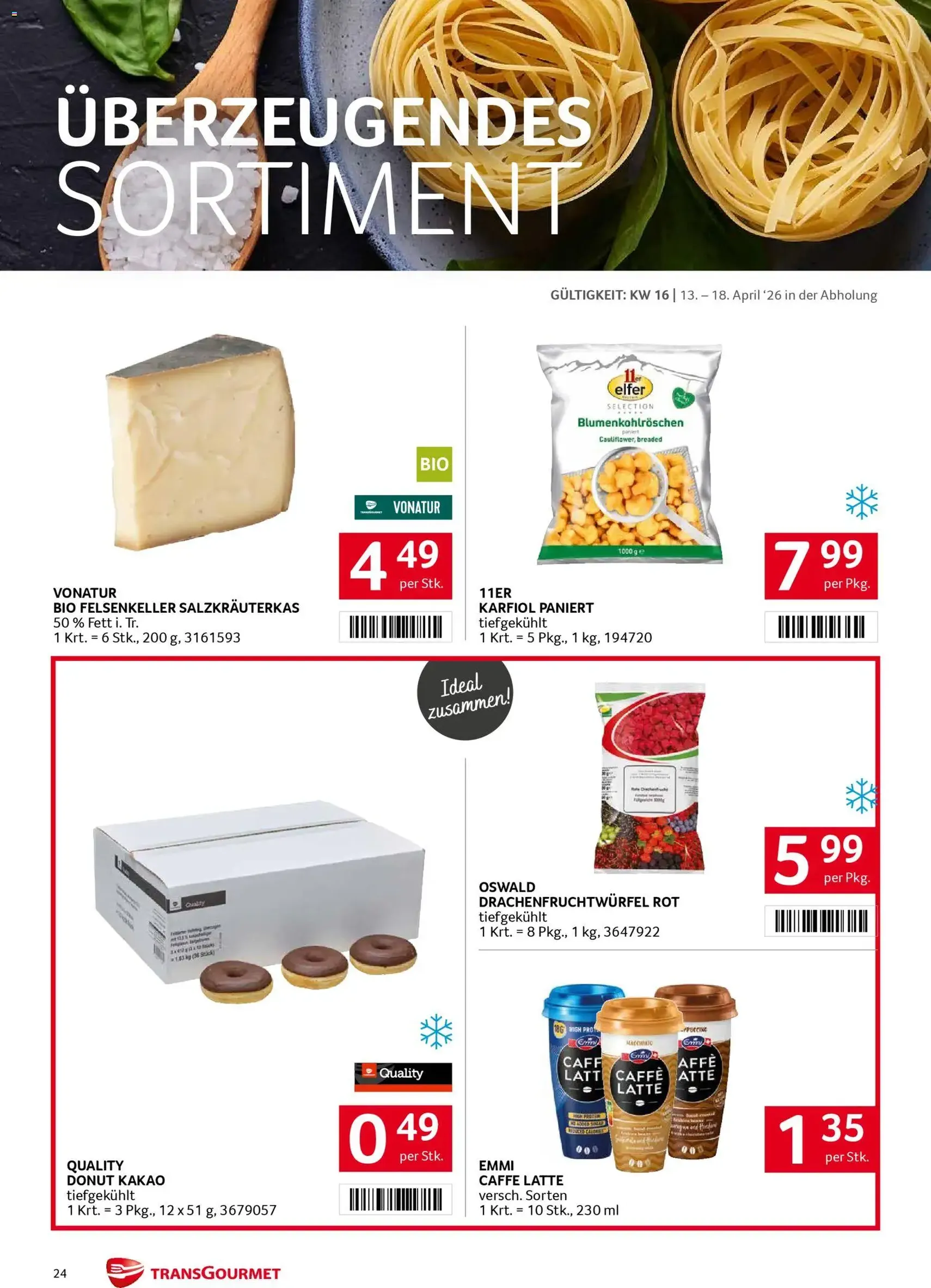 Transgourmet Flugblatt - Gültiger Prospekt ab 13.04.2026, Seite 24 von insgesamt 28