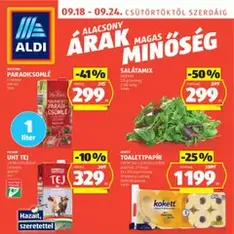 Aldi Akciós újság - szórólap előnézete érvényes 2025.09.18. -tól
