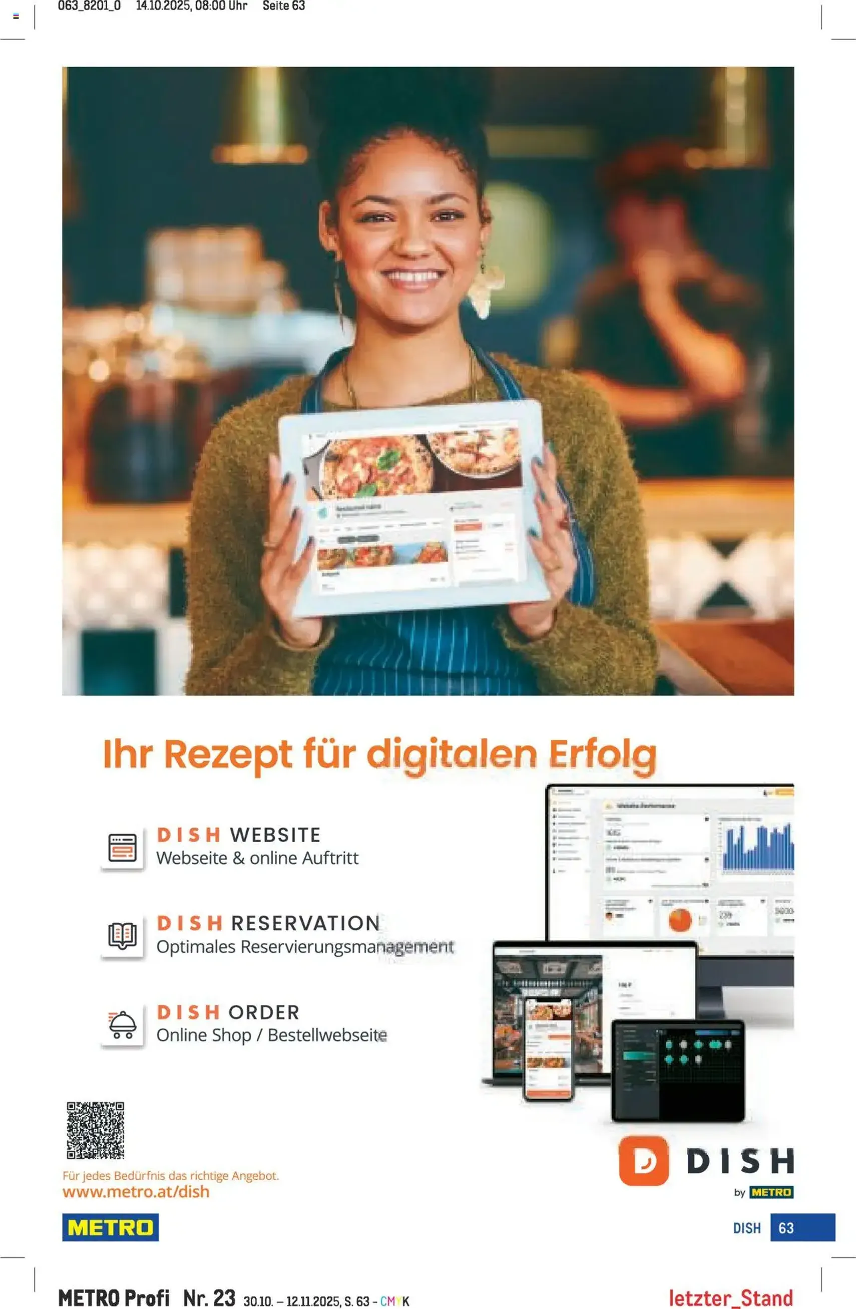 Metro angebote Profi - Gültiger Prospekt ab 30.10.2025, Seite 63 von insgesamt 64 Metro angebote Profi - Gültiger Prospekt ab 30.10.2025, Seite 63 von insgesamt 64