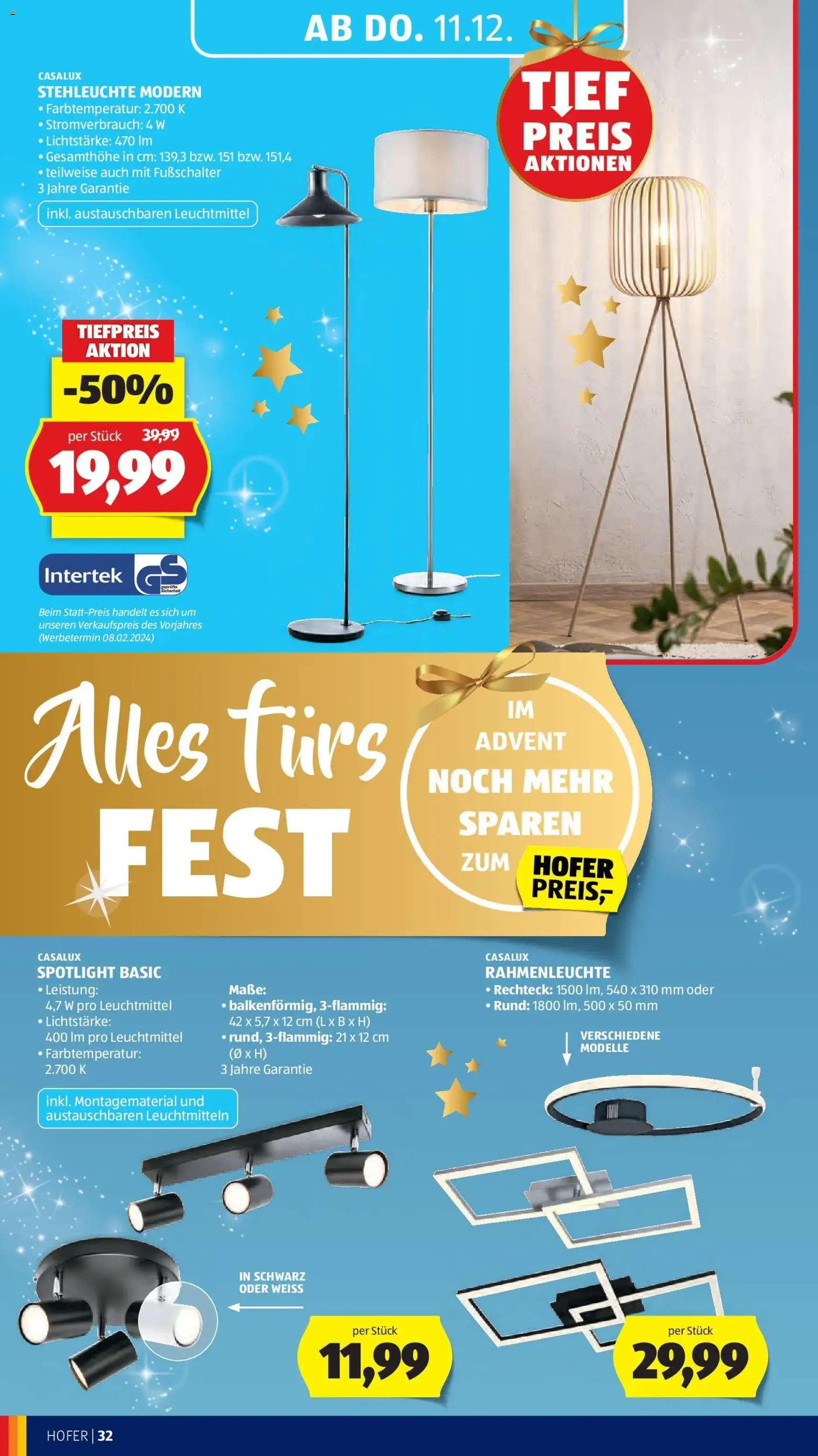 Hofer Flugblatt - Gültiger Prospekt ab 05.12.2025, Seite 46 von insgesamt 60