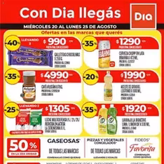 Vista previa del folleto Supermercado DIA Ofertas válido desde 20/08/2025