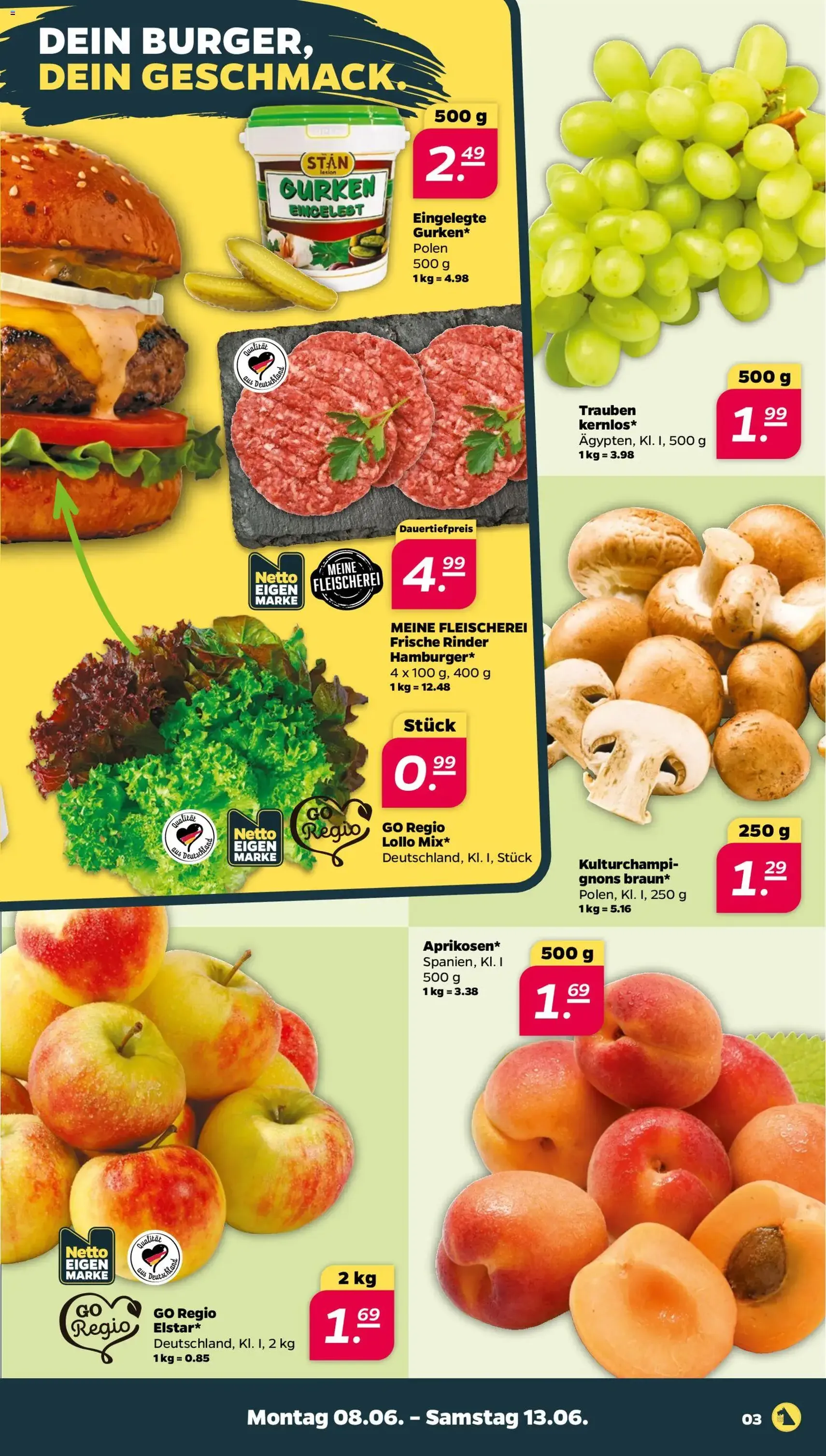 Netto Prospekt - Gültiger Prospekt ab 08.06.2026, Seite 3 von insgesamt 33