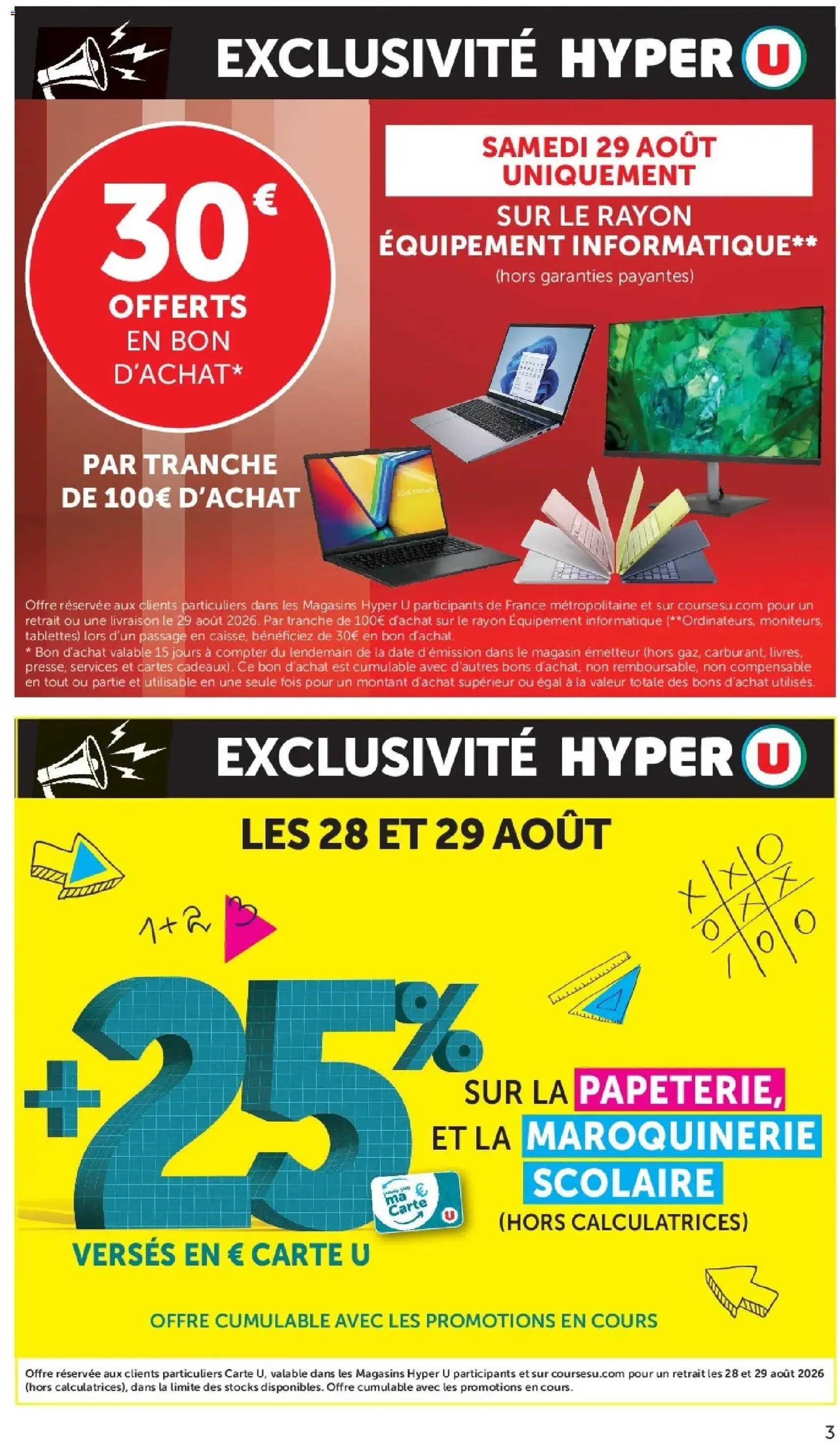 Hyper U catalogue - brochure valable à partir du 25/08/2026, page 3 sur 56