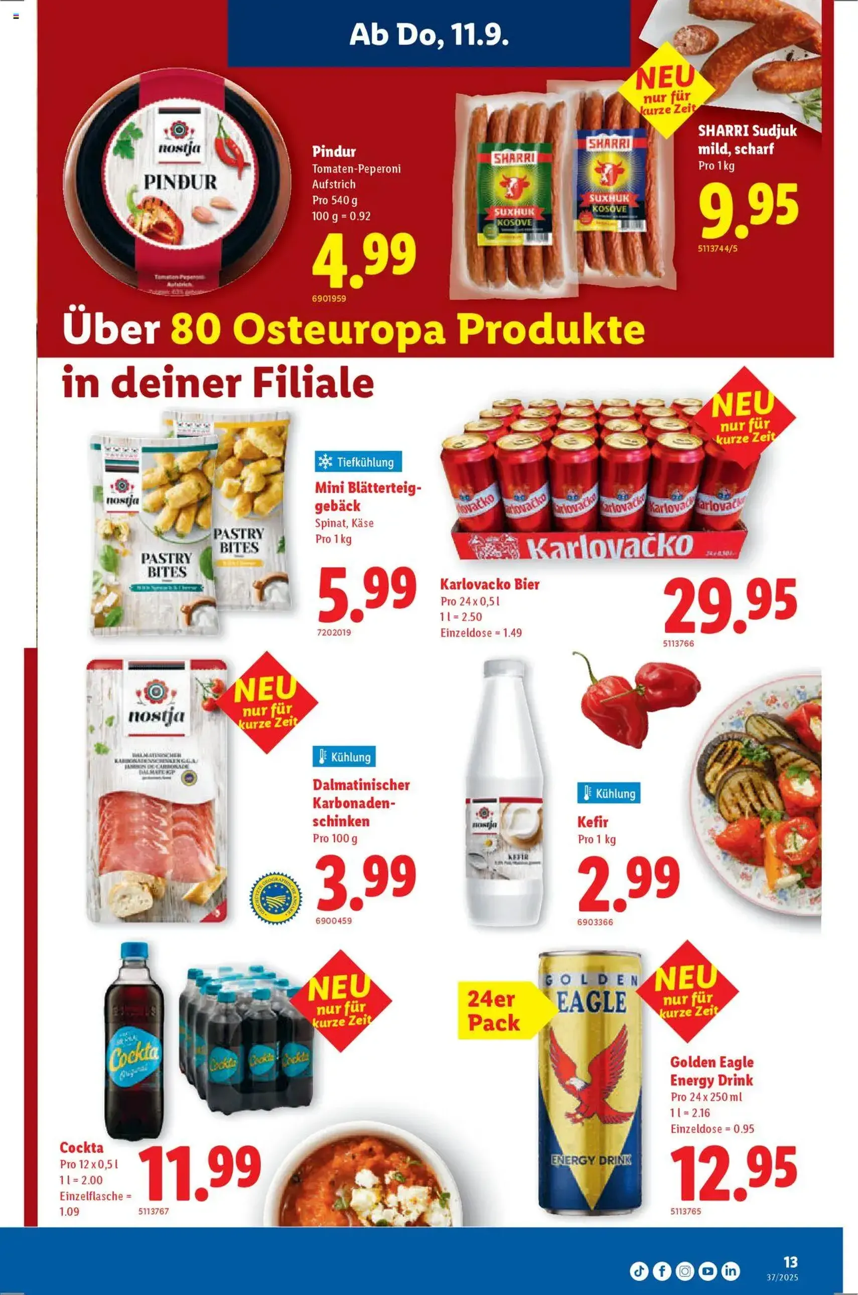 Lidl Aktionen - Gültiger Prospekt ab 11.09.2025, Seite 13 von insgesamt 40 Lidl Aktionen - Gültiger Prospekt ab 11.09.2025, Seite 13 von insgesamt 40