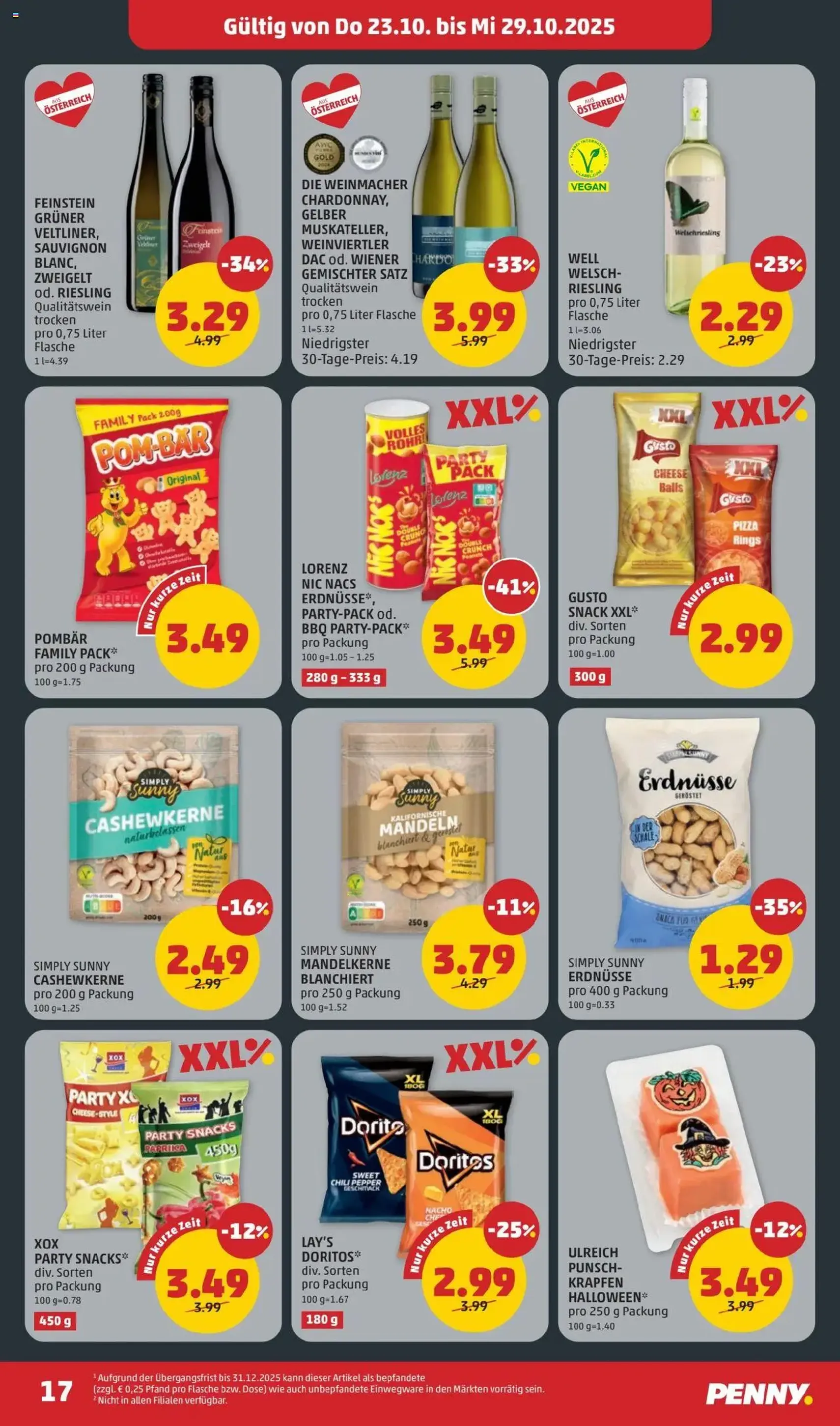 Penny Markt Flugblatt - Gültiger Prospekt ab 23.10.2025, Seite 17 von insgesamt 32 Penny Markt Flugblatt - Gültiger Prospekt ab 23.10.2025, Seite 17 von insgesamt 32