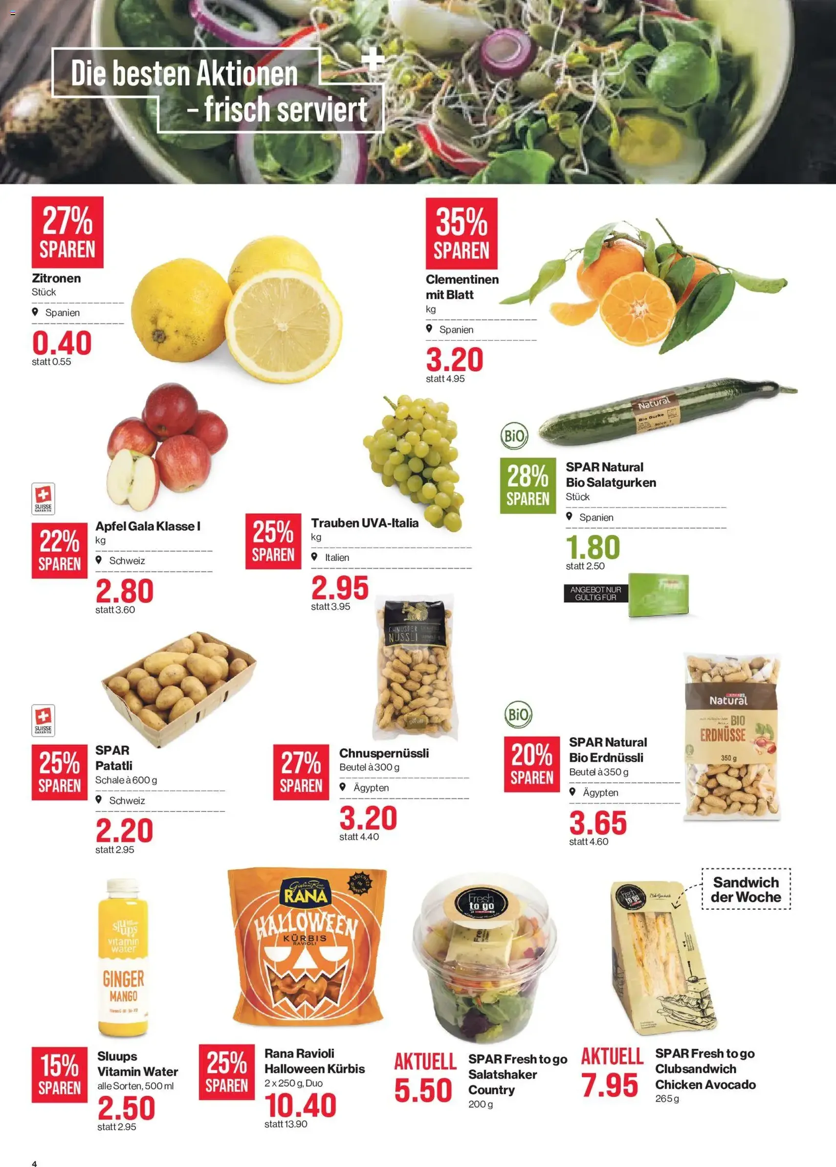SPAR aktionen - Gültiger Prospekt ab 22.10.2026, Seite 4 von insgesamt 17