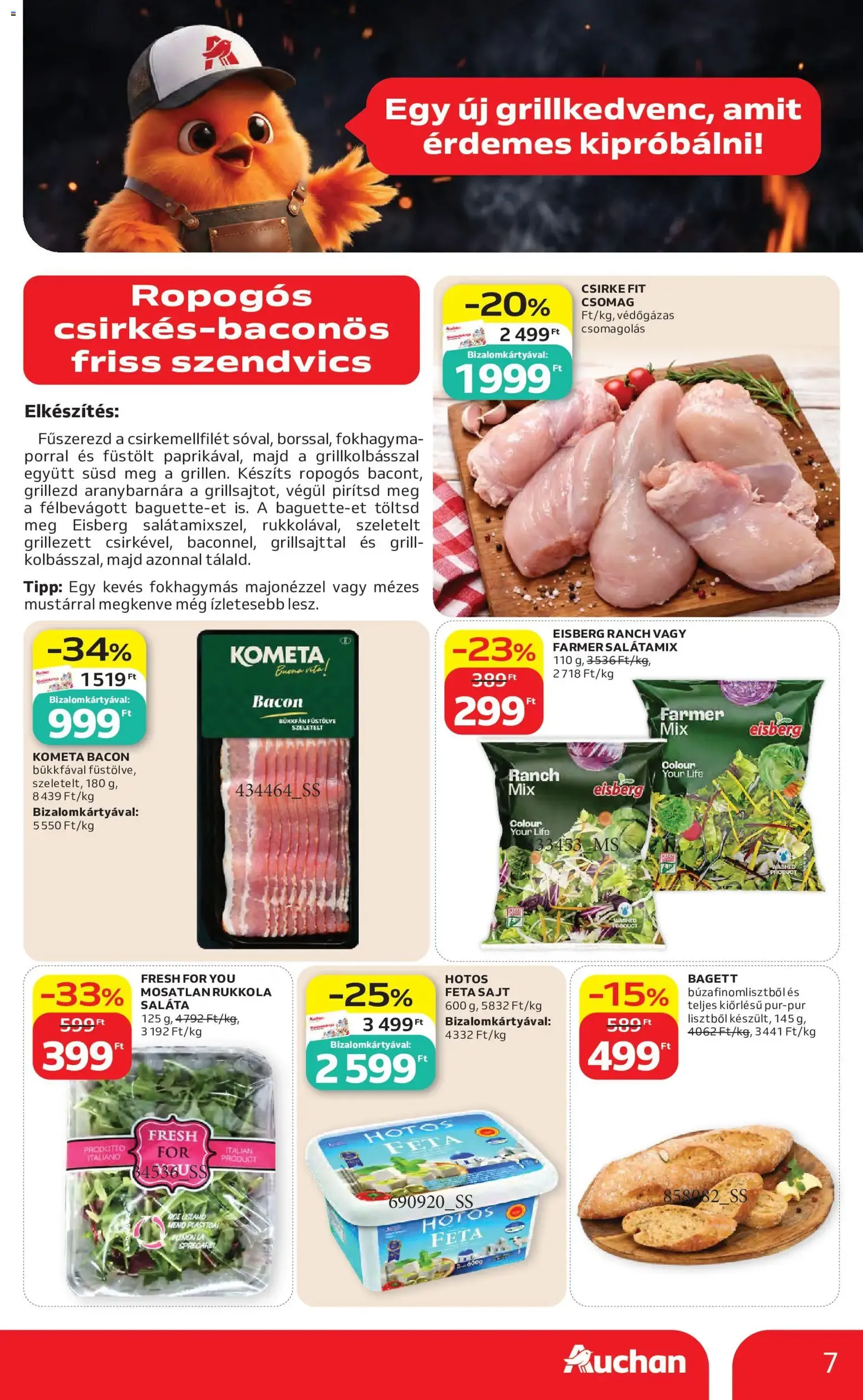Auchan akciós újság - 2026.07.30. érvényes szórólap 7 oldal 45 oldalból
