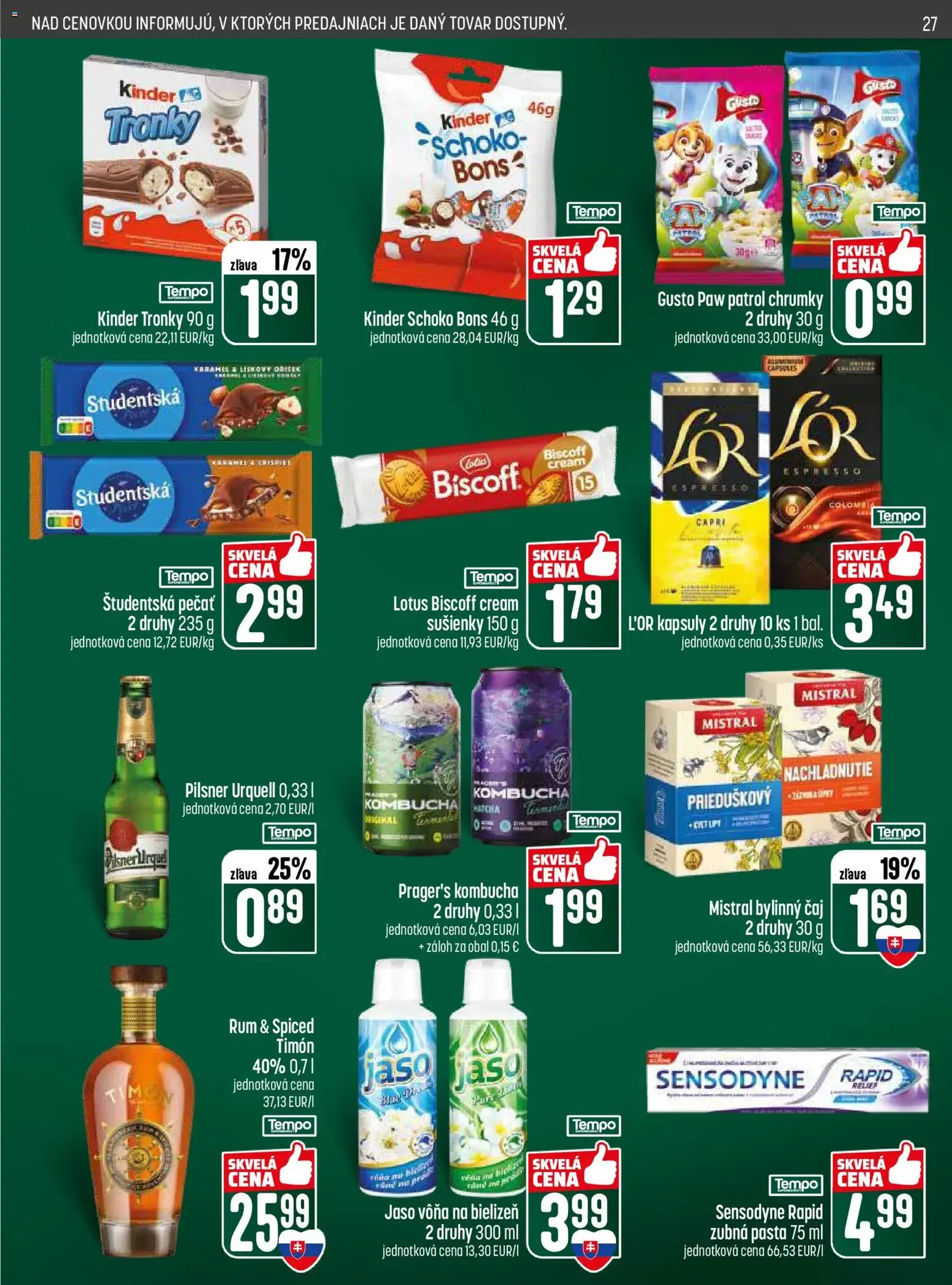 COOP Jednota leták - platný leták od 07.05.2026 strana 27 z 28