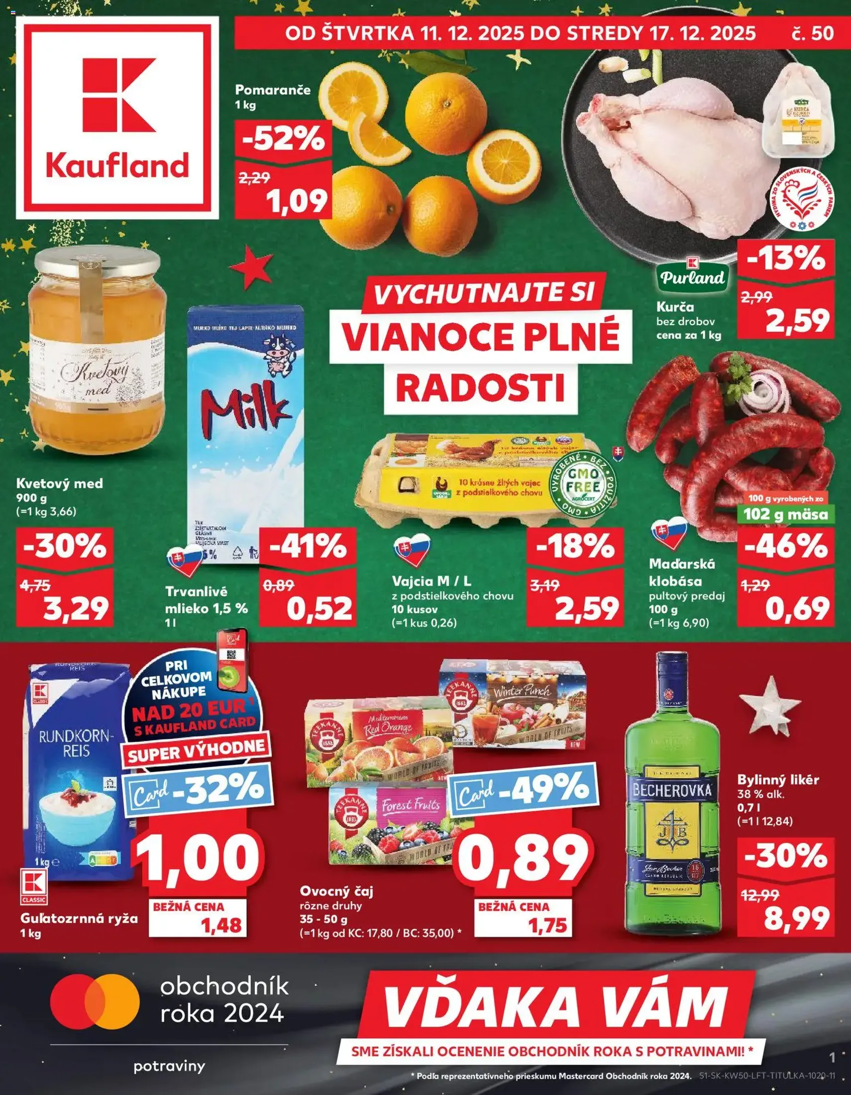 Kaufland SK Akciós újság - 2025.12.11. érvényes szórólap 1 oldal 78 oldalból