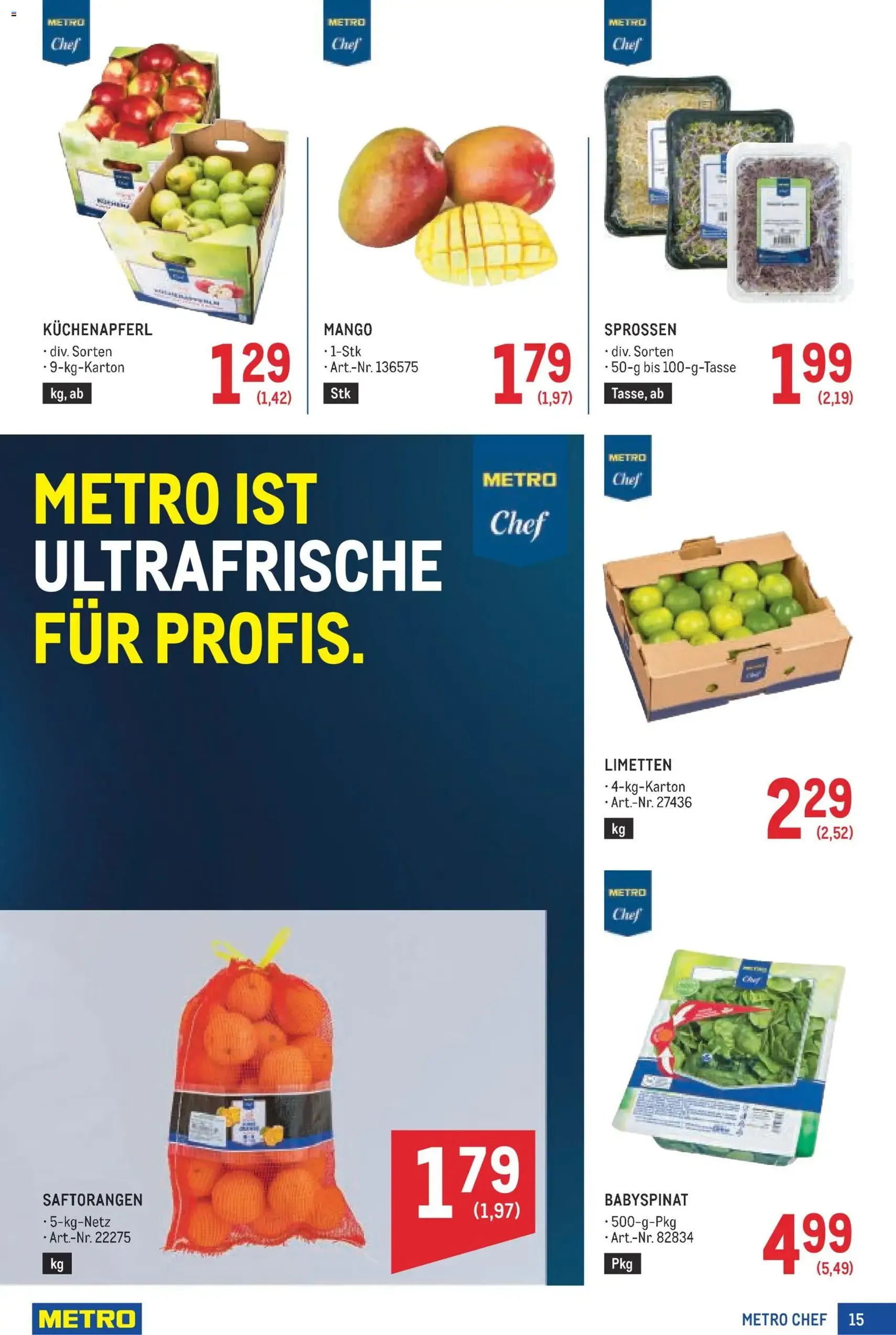 Metro angebote Profi - Gültiger Prospekt ab 15.05.2026, Seite 15 von insgesamt 64