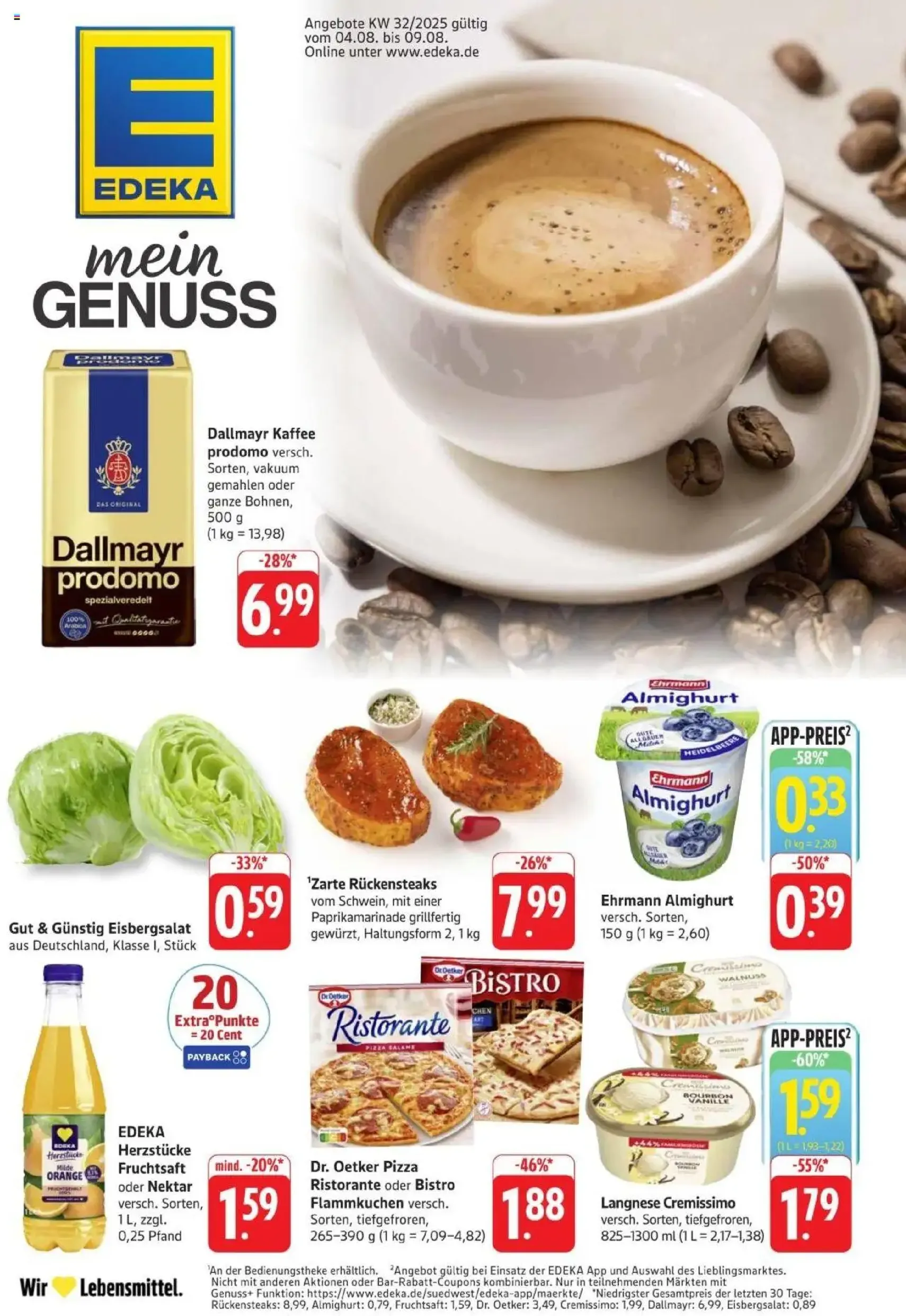 Edeka Prospekt - Gültiger Prospekt ab 04.08.2025, Seite 1 von insgesamt 36