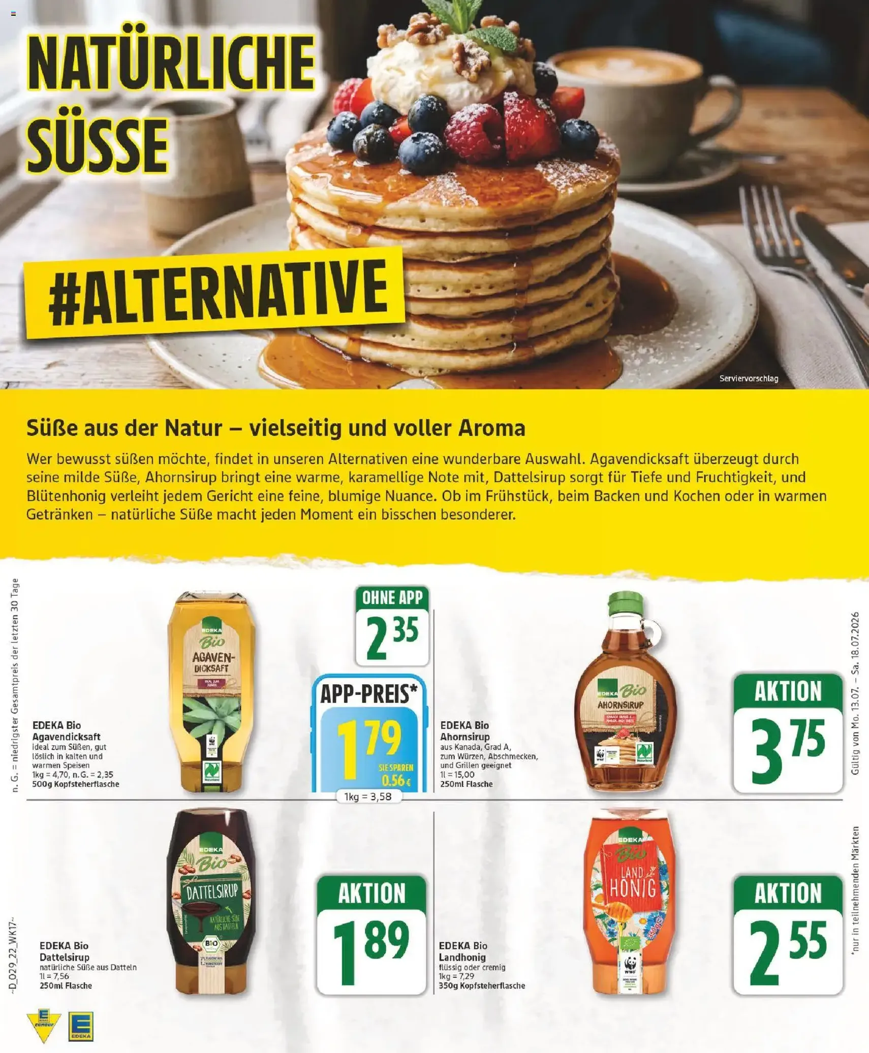 Edeka Prospekt - Gültiger Prospekt ab 13.07.2026, Seite 22 von insgesamt 29