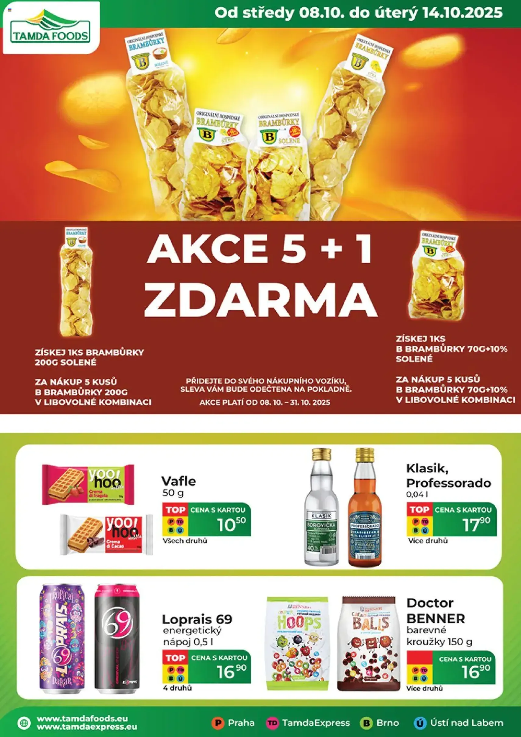 Tamda Foods leták - platný leták od 08.10.2025 strana 1 z 52