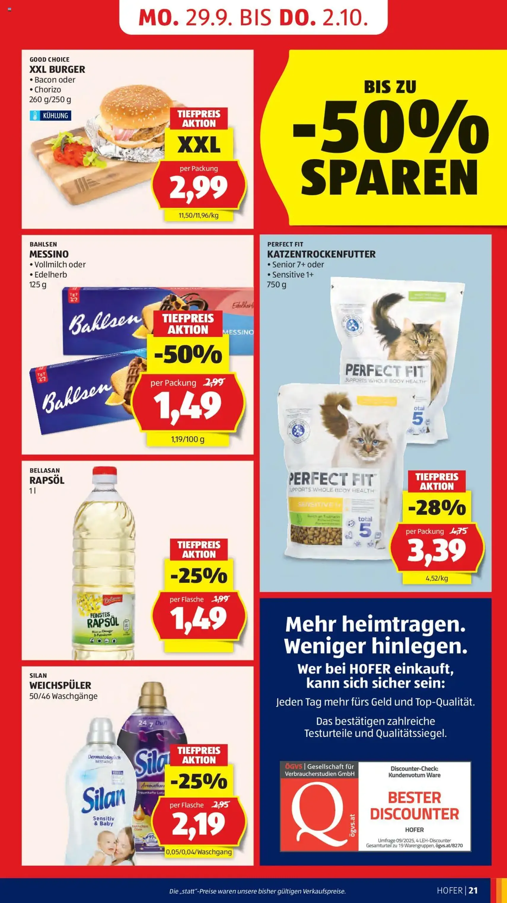 Hofer Flugblatt - Gültiger Prospekt ab 26.09.2025, Seite 23 von insgesamt 50