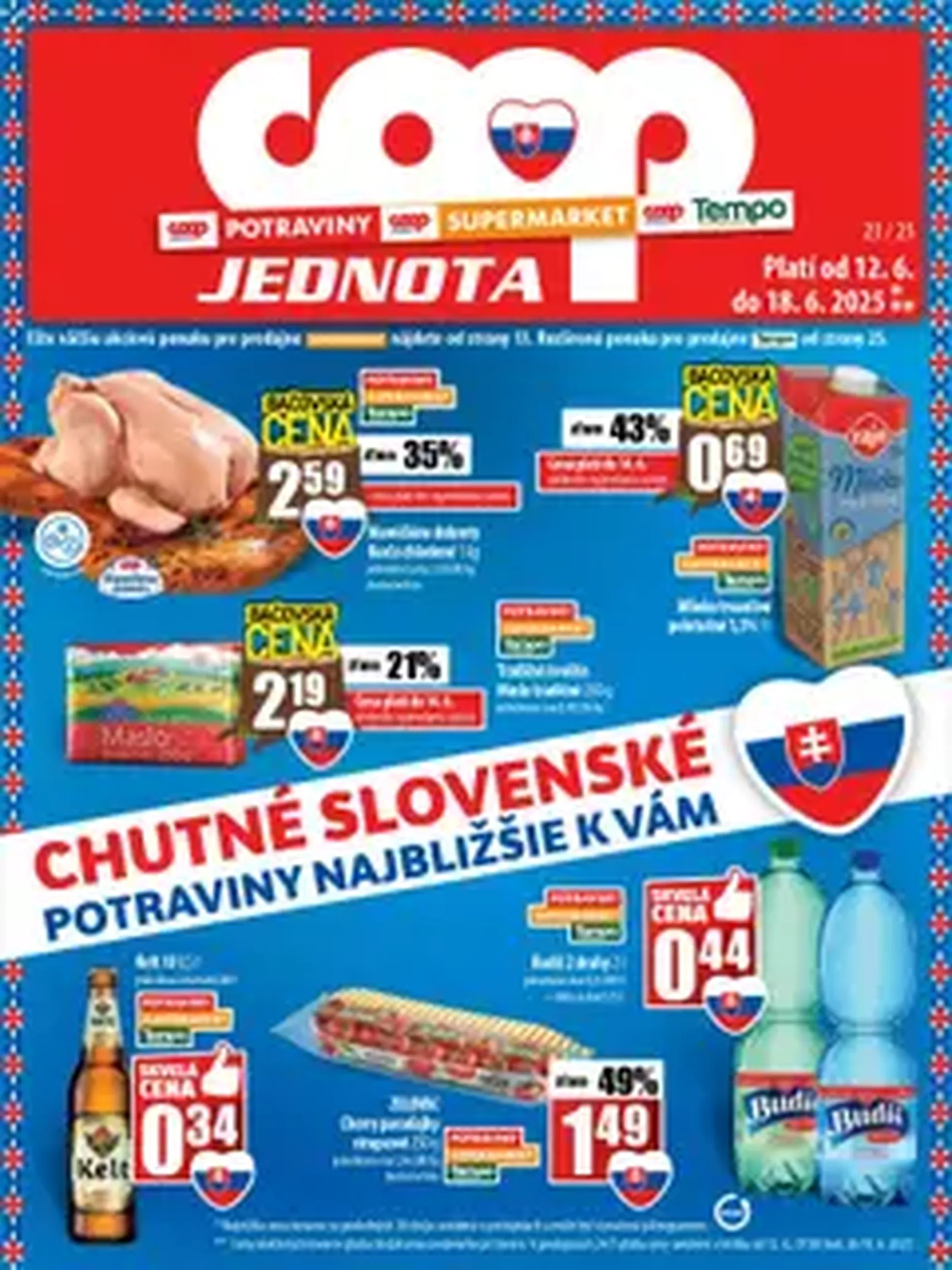 COOP Jednota leták - platný leták od 12.06.2025 strana 1 z 1