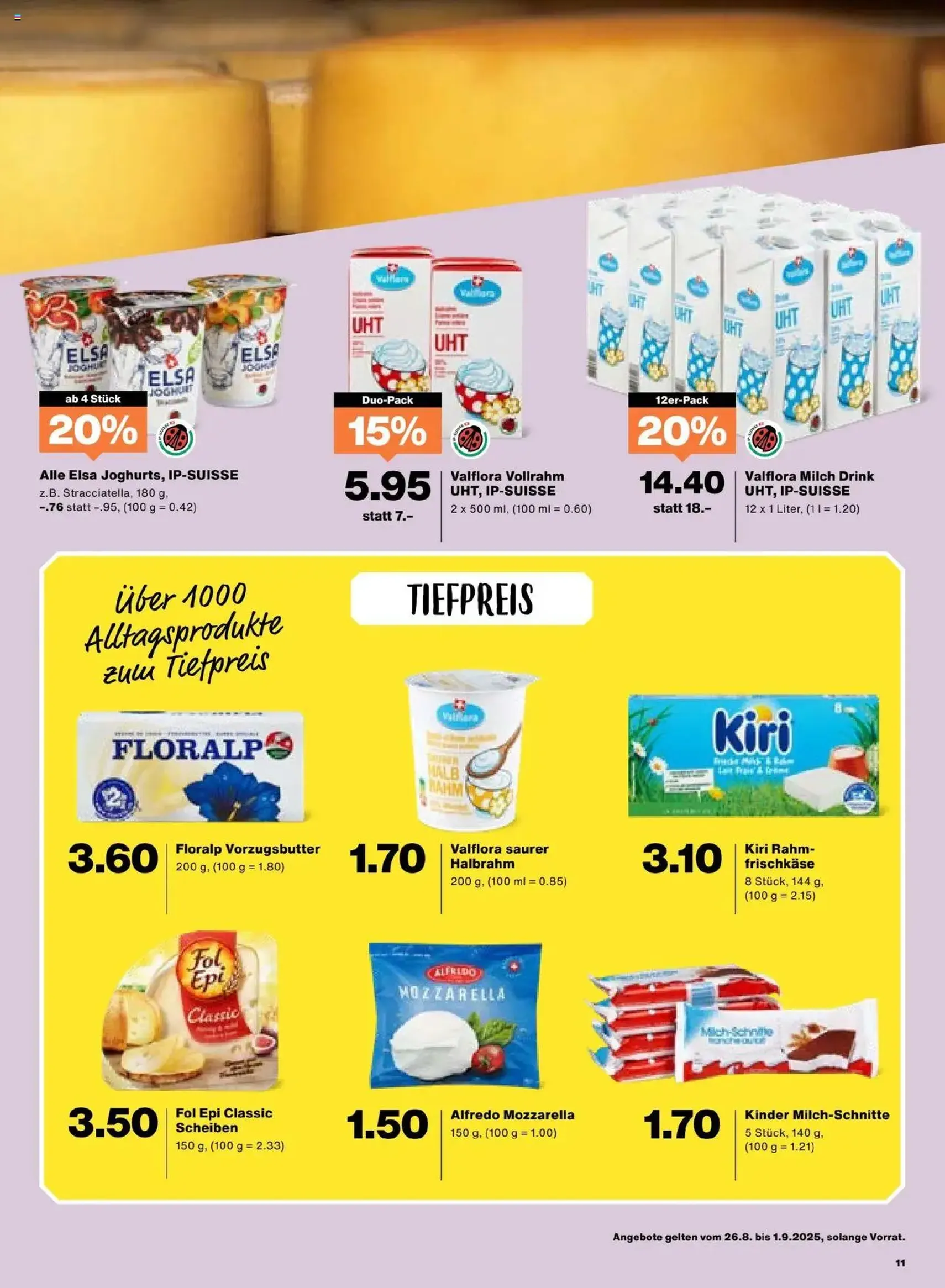 Migros Aktionen - Gültiger Prospekt ab 26.08.2025, Seite 11 von insgesamt 20 Migros Aktionen - Gültiger Prospekt ab 26.08.2025, Seite 11 von insgesamt 20
