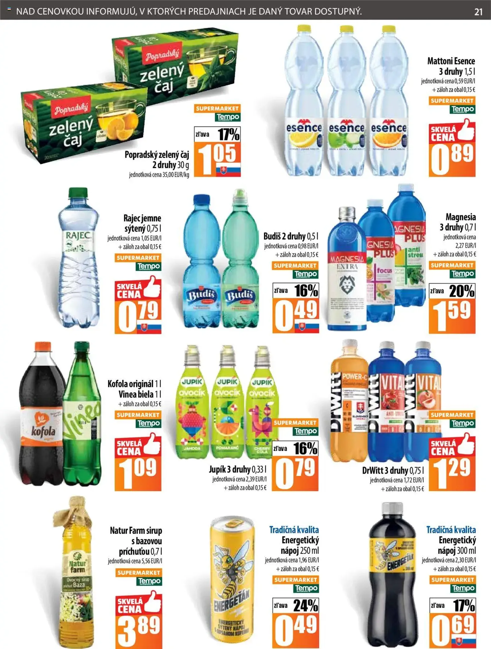 COOP Jednota leták - platný leták od 07.08.2025 strana 21 z 28 COOP Jednota leták - platný leták od 07.08.2025 strana 21 z 28
