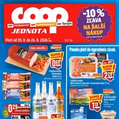 COOP Jednota leták - náhľad letáku platný od 20.08.2026