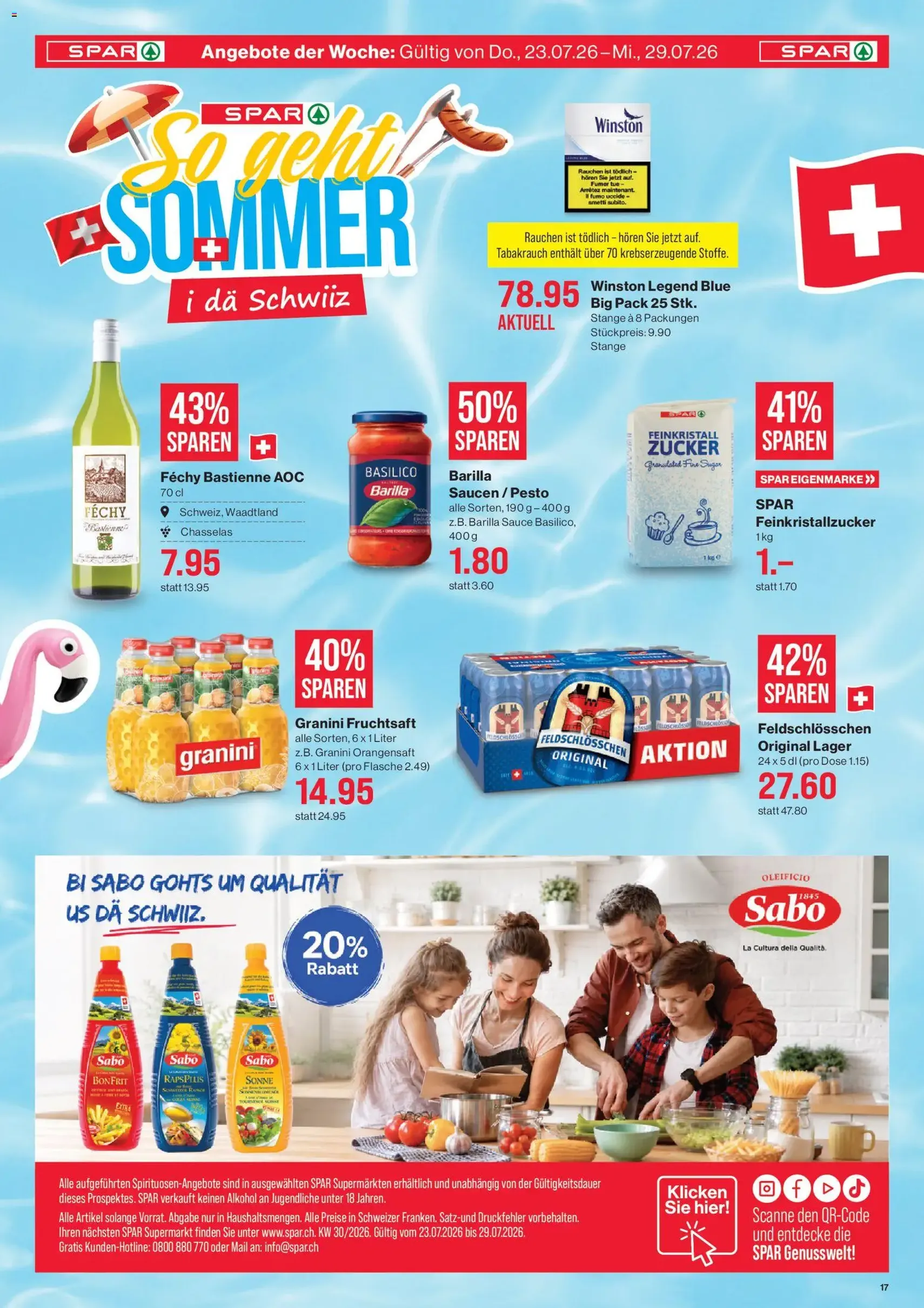 SPAR aktionen - Gültiger Prospekt ab 23.07.2026, Seite 17 von insgesamt 17
