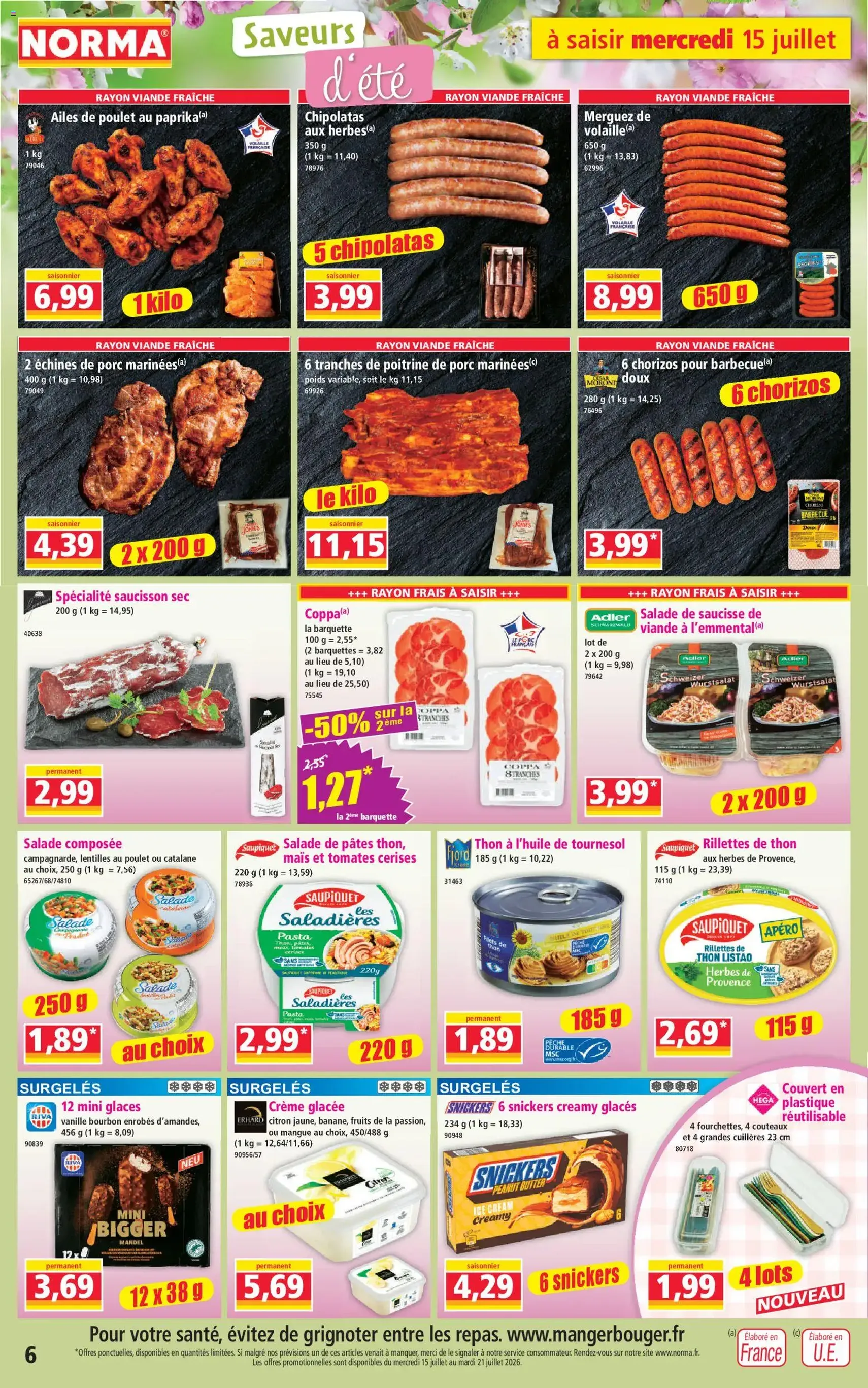 Norma catalogue - brochure valable à partir du 15/07/2026, page 6 sur 12