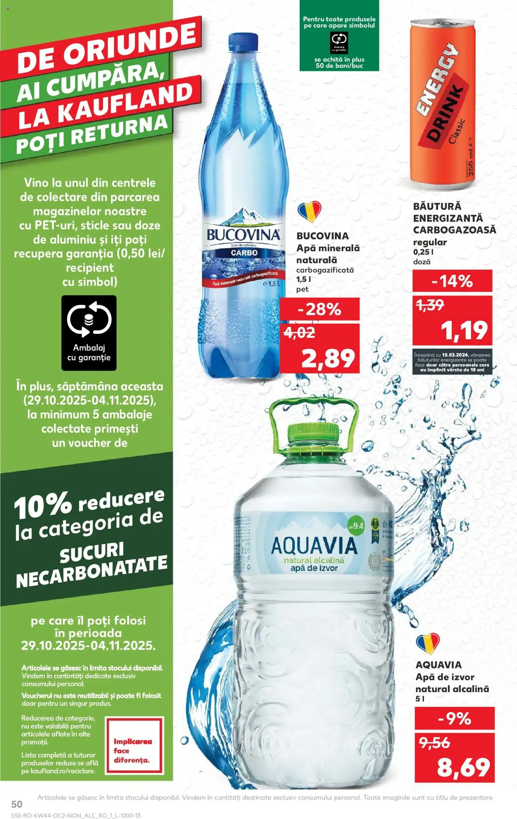 Kaufland RO - București - 2025.10.29. érvényes szórólap 50 oldal 70 oldalból Kaufland RO - București - 2025.10.29. érvényes szórólap 50 oldal 70 oldalból