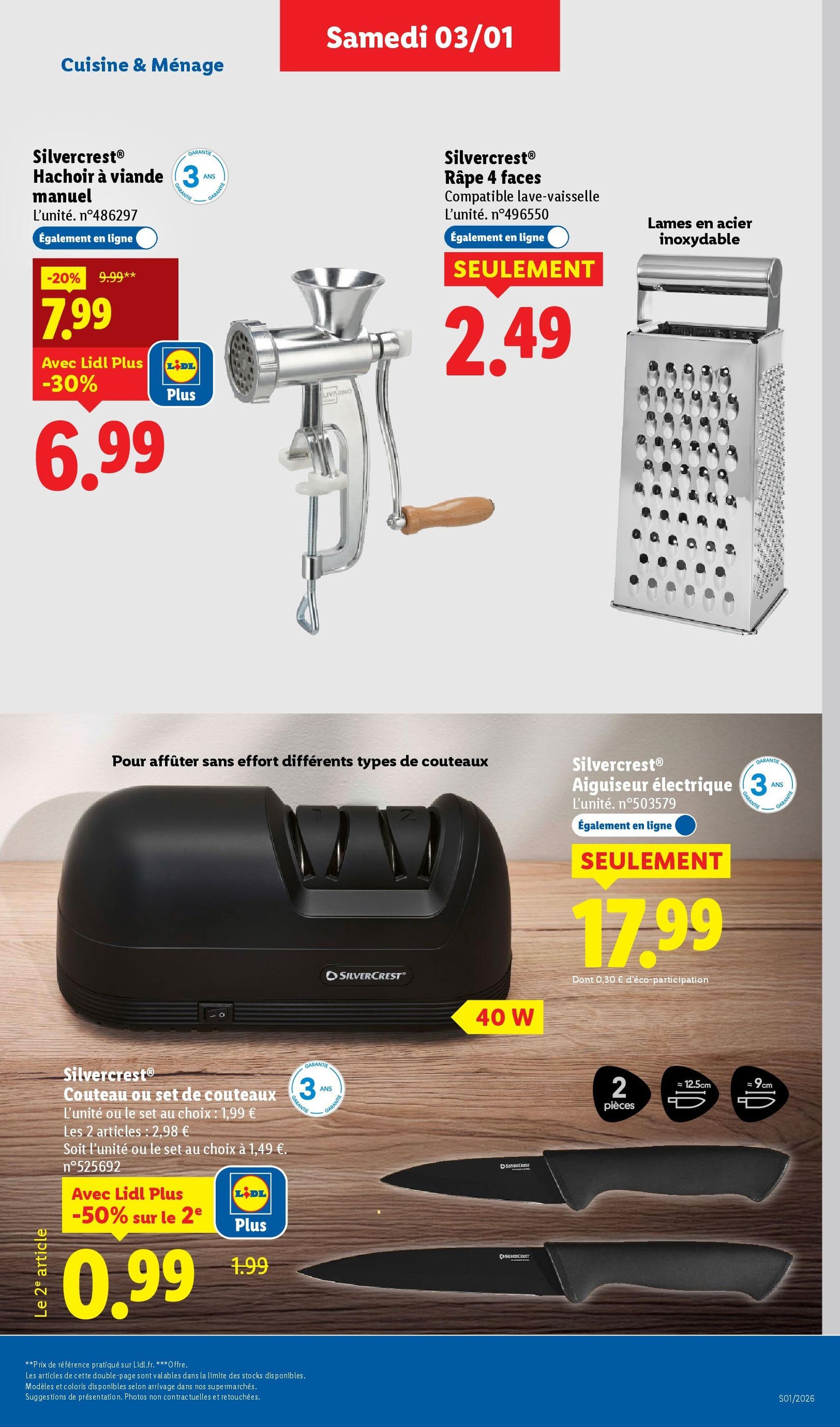 LIDL catalogue semaine 1 - brochure valable à partir du 03/01/2026, page 39 sur 77