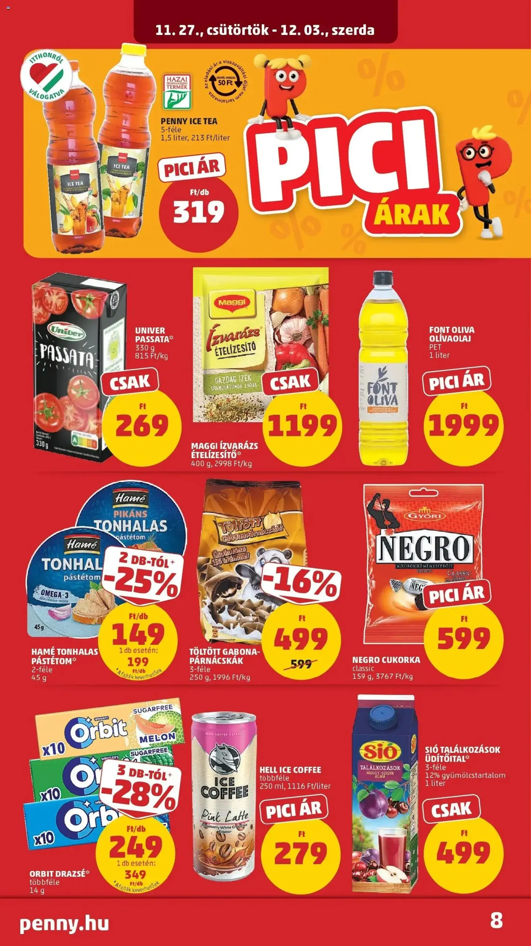 PENNY Akciós újság - 2025.11.27. érvényes szórólap 8 oldal 39 oldalból